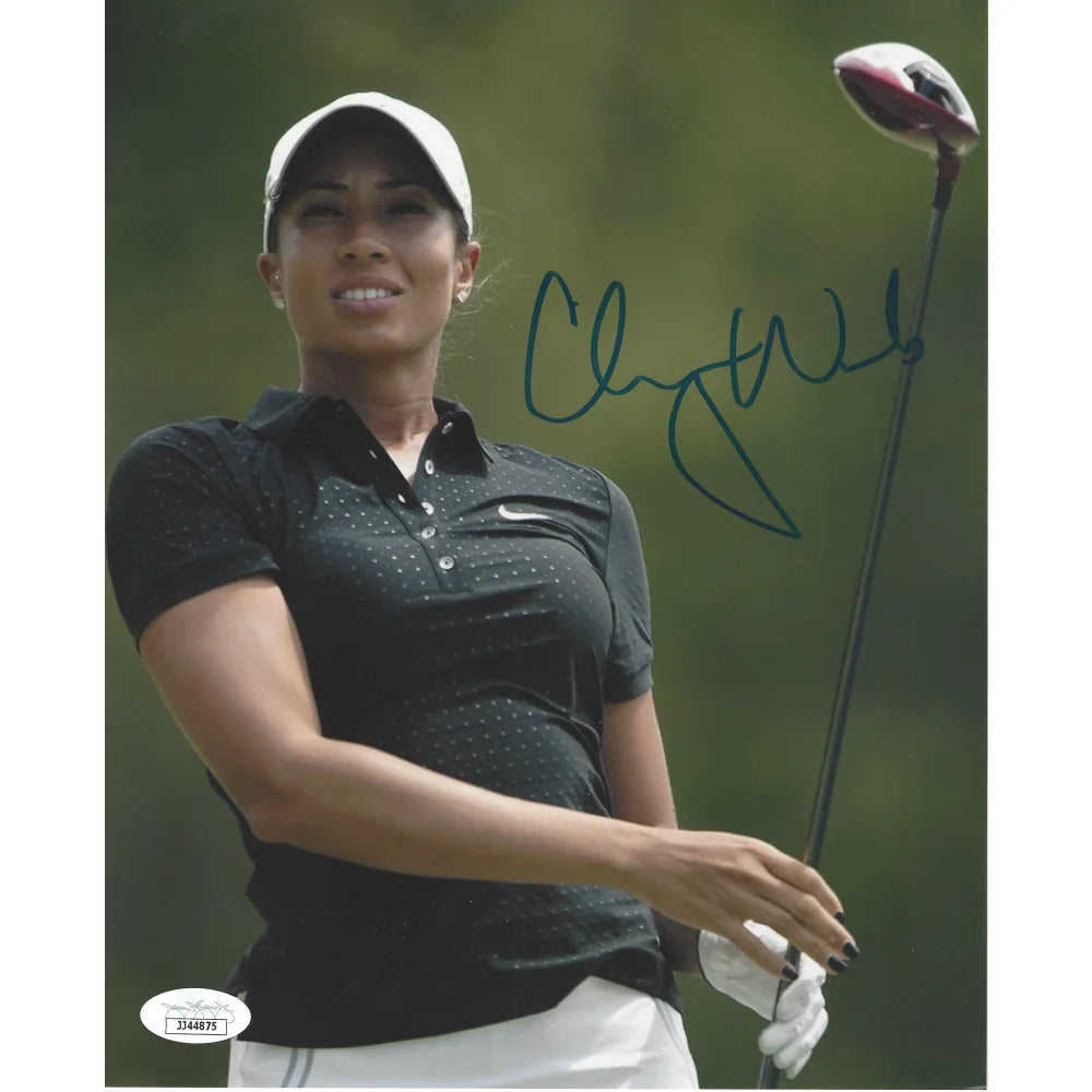 Authentic Cheyenne Woods Hand Signed 8x10 Photo with JSA COA - LPGA Golfer Collectible - Perfect for Golf Memorabilia Displays & Fan Collections
