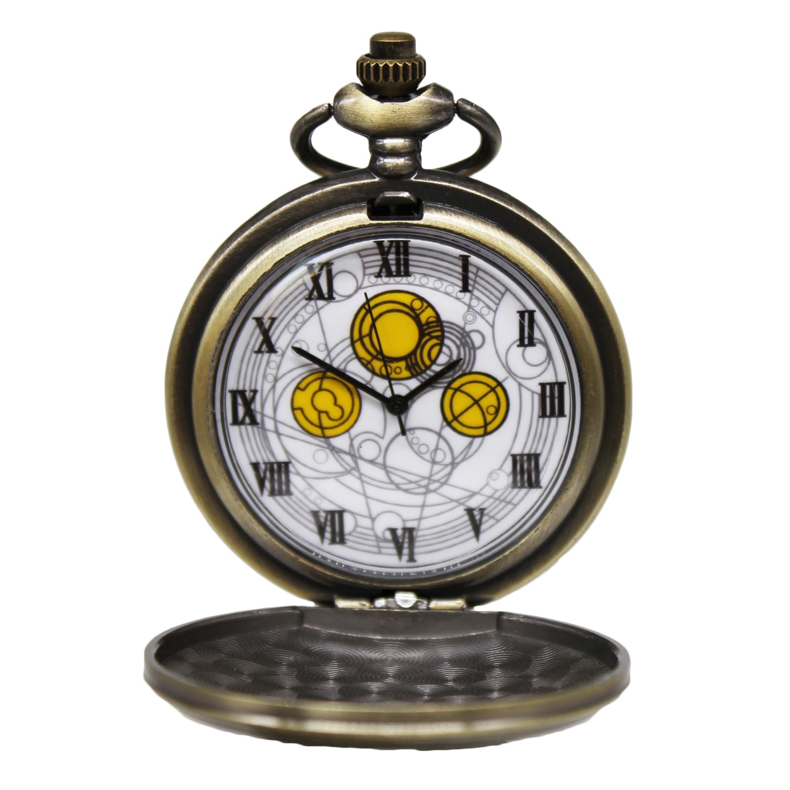 Vintage Quartz Pocket Watch with Chain - Classic Gift for Men & Women | Father's Day, Anniversary