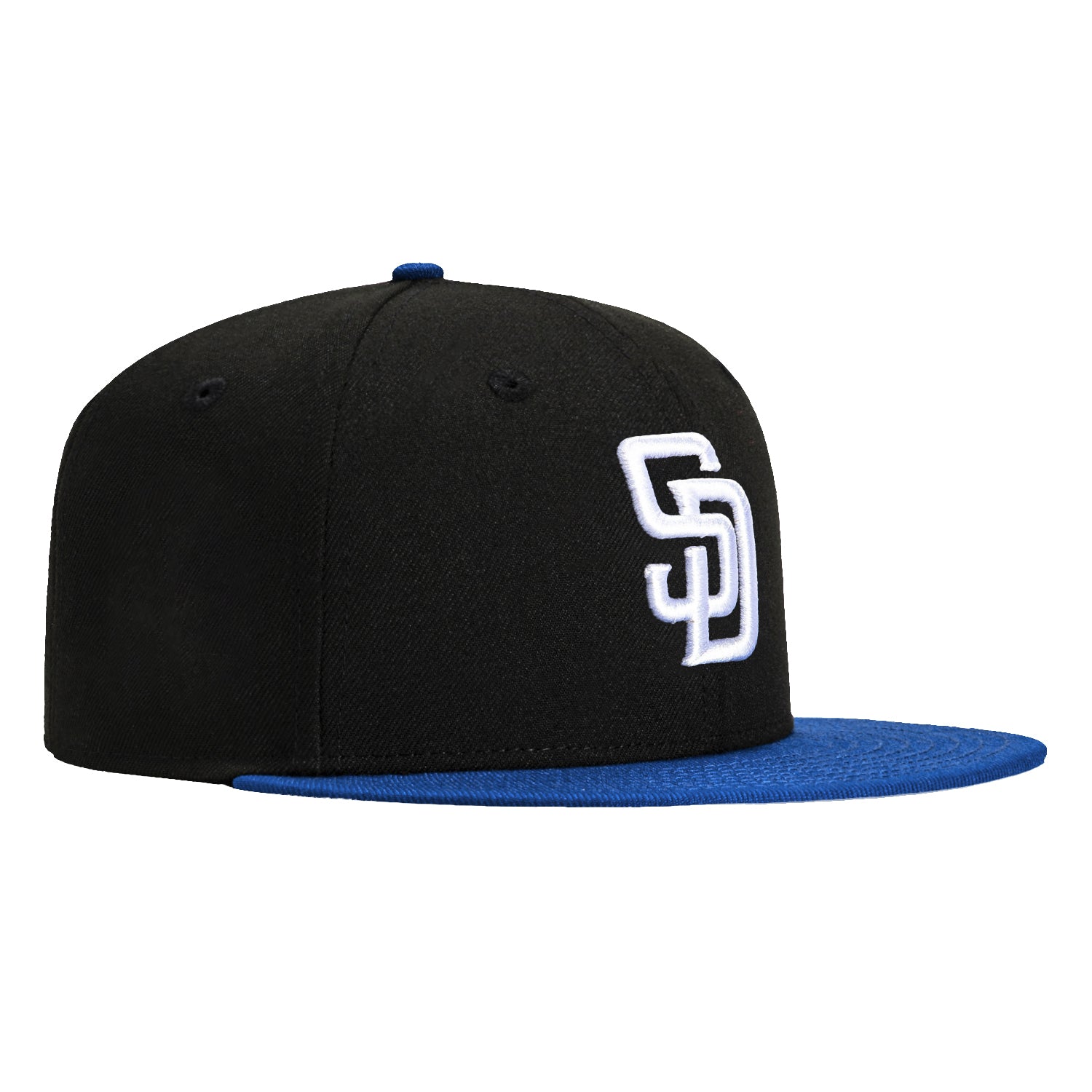 New Era 59Fifty San Diego Padres Baseball Cap - Adjustable Snapback Hat in Black, Royal & White Colors | Perfect for MLB Games, Streetwear & Sports Fan Gifts