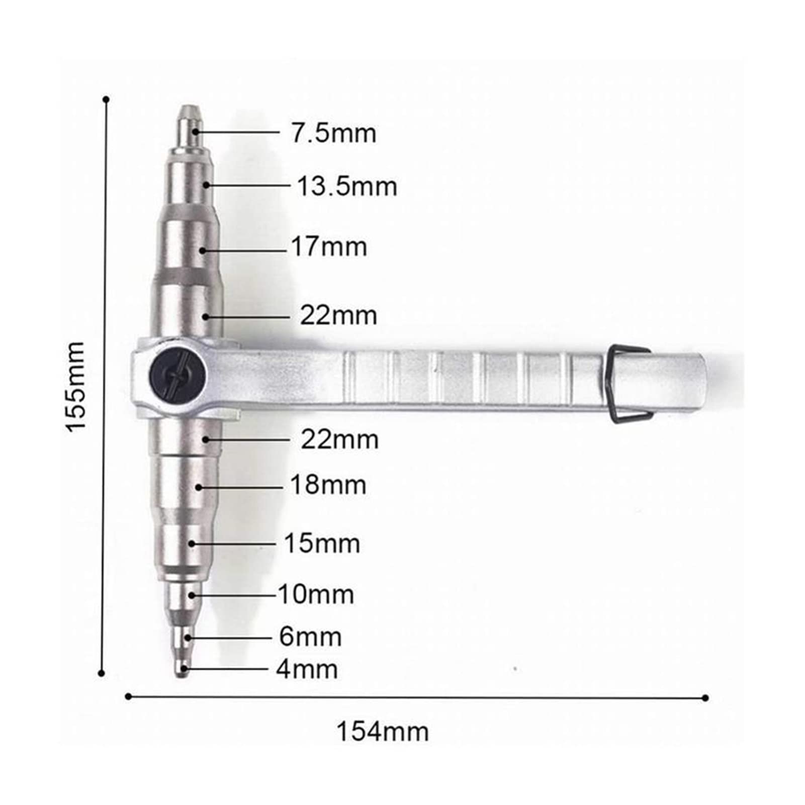MGRAS 4-22mm Copper Pipe Tube Expander Manual Expanding Tool - HVAC Refrigeration Swaging Kit for Air Conditioner Repair & Installation - Perfect for DIY and Professional HVAC Technicians