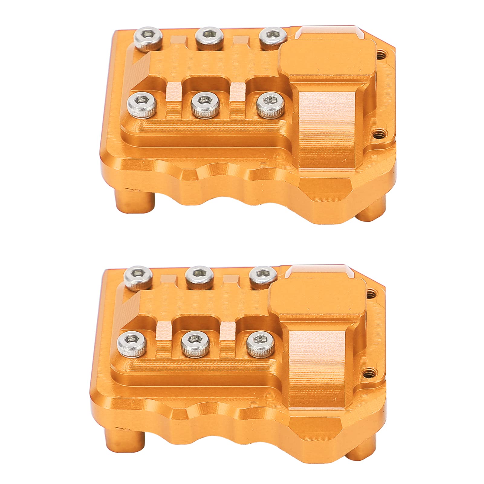 Alomejor 2pcs RC Differential Housing Cover Upgrade Part for 1/10 Scale RC Crawler Car - Durable Replacement Accessory for Off-Road RC Model Vehicles | Perfect for Rock Crawling & Trail Driving