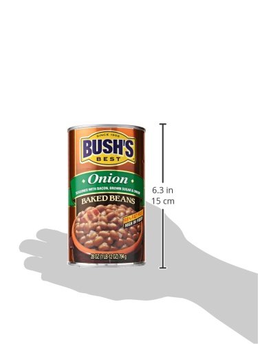 Bush's Best Baked Beans with Onions, 28 oz (1.75 lb) - Canned Beans for BBQ, Picnics & Family Dinners - Rich & Flavorful Side Dish