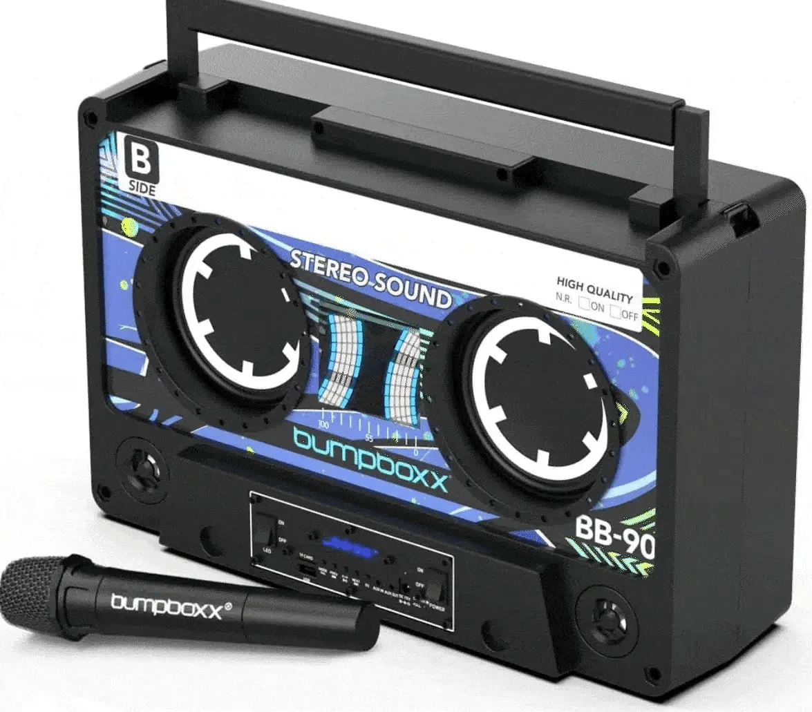 Bumpboxx Remixx Portable Bluetooth Boombox Speaker - Wireless Outdoor Party Speaker for Beach, Pool, Camping & Home Use
