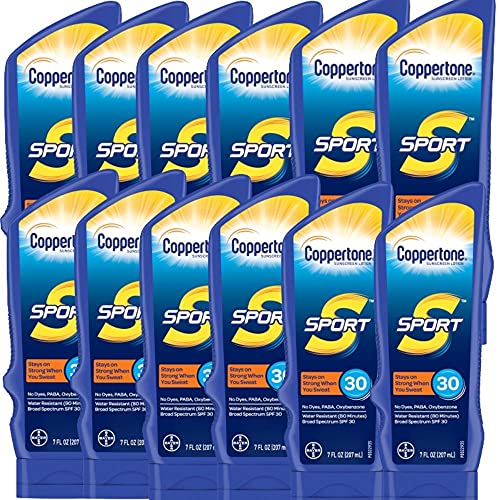 Pediatrician Recommended SPF 30 Sunscreen Spray for Kids - Hydrating Vitamin E Sunblock Lotion | 80 Minute Water Resistant Body Sunscreen (6 fl oz, Pack of 12) | Perfect for Beach, Pool & Outdoor Family Activities
