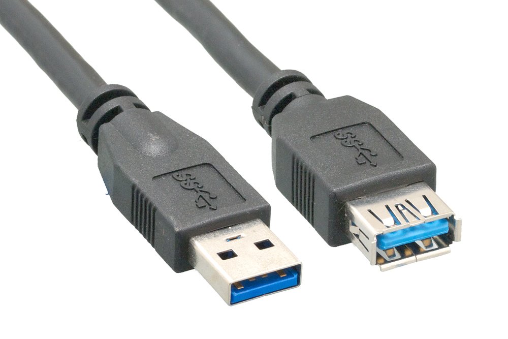 USB 3.0 A Male to A Female Extension Cable 3 Feet - High Speed Data Transfer Cord for PC, Laptop, Printer, Hard Drive - Perfect for Home Office & Gaming Setup