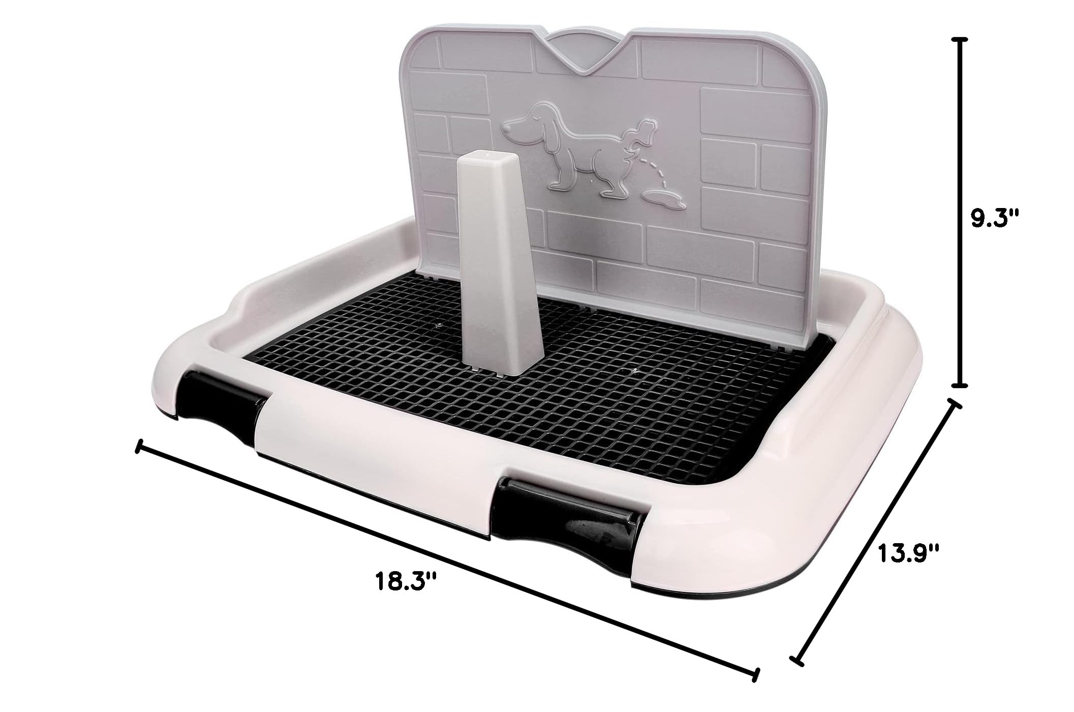 Zerodis Indoor Dog Potty Tray - Puppy Training Toilet with Pee Pads for Small & Large Dogs - Perfect for Apartments, Patios & Housebreaking - Ideal for Busy Pet Owners & Urban Living