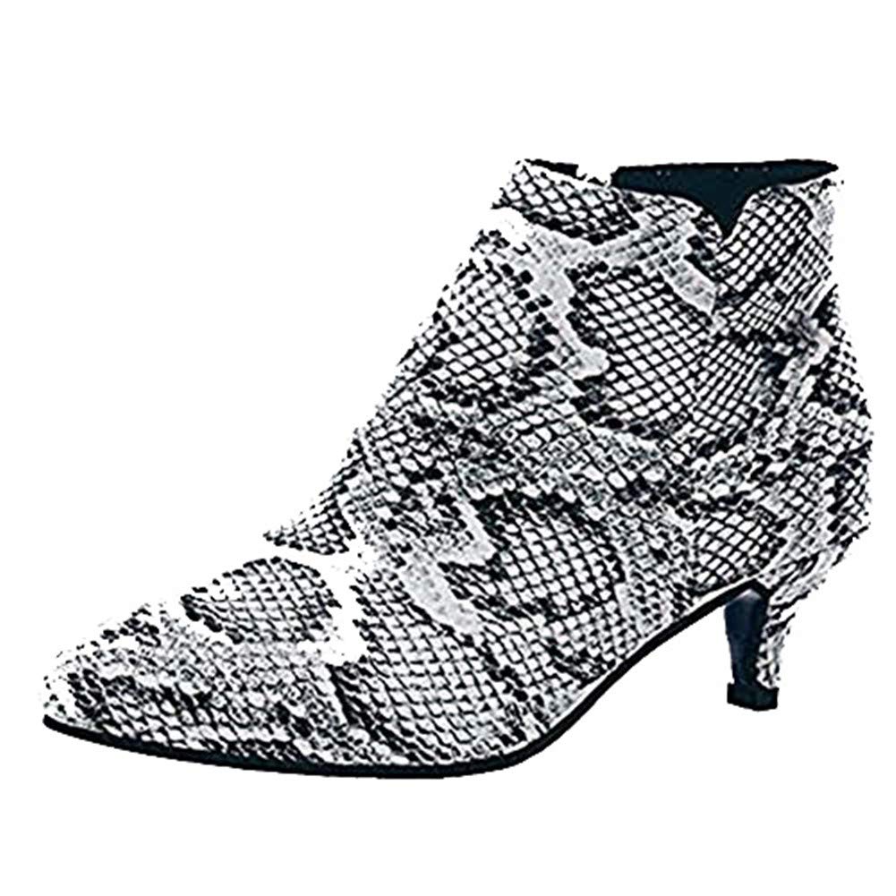 Vedolay Women's Wide Width Mid Calf Boots - Flat Heel Winter Booties with Side Zipper, Cozy & Comfortable for Casual Wear, Office & Outdoor Activities