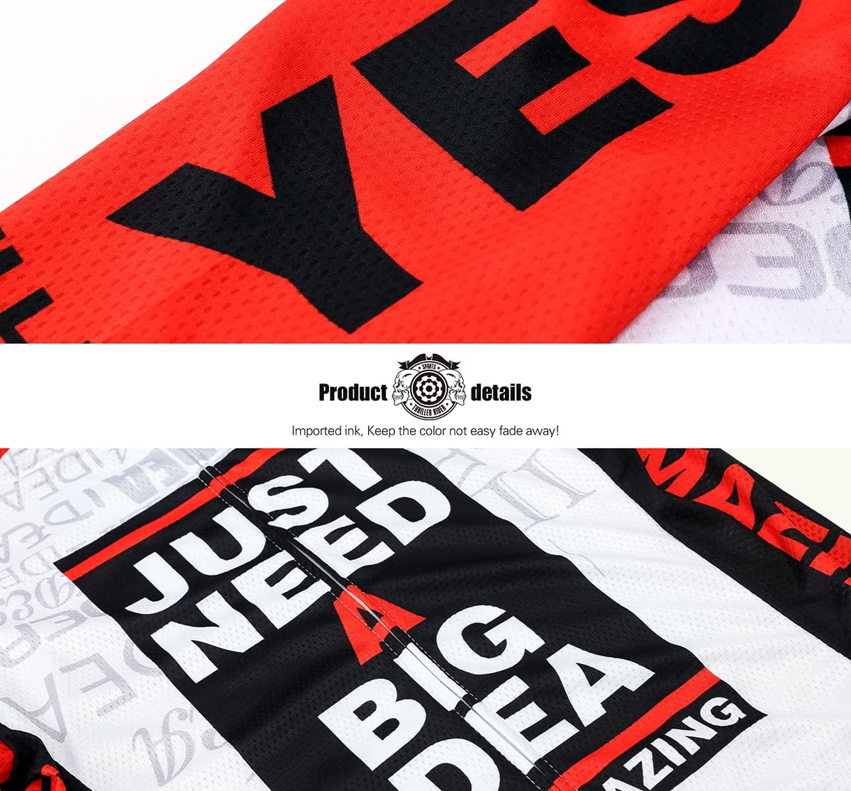 Men's Mountain Bike Short Sleeve Cycling Jersey - Breathable & Quick-Dry for Thrill Rider Sports - Perfect for Outdoor Cycling, Road Biking & Mountain Adventures