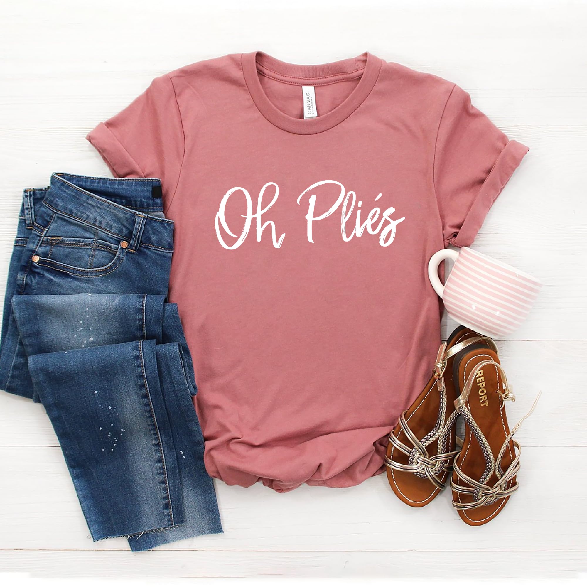 Ballet Shirt for Dancers - Softstyle Unisex T-Shirt with 'Oh Plies' Print - Perfect Dance Gift for Ballerinas & Dance Lovers - Ideal for Dance Classes, Performances & Casual Wear
