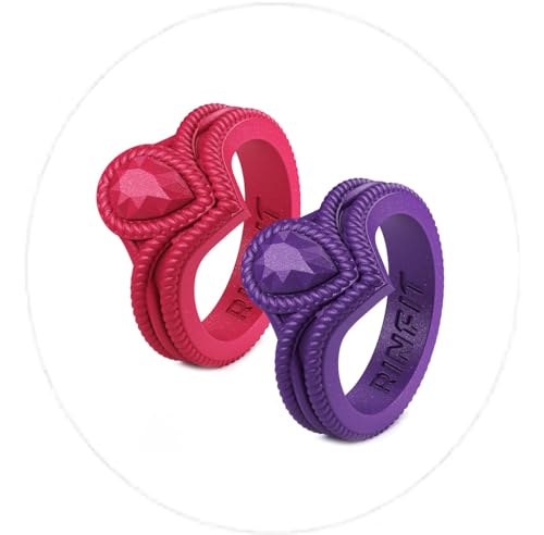 Pack J - Rose red & Dark Purple