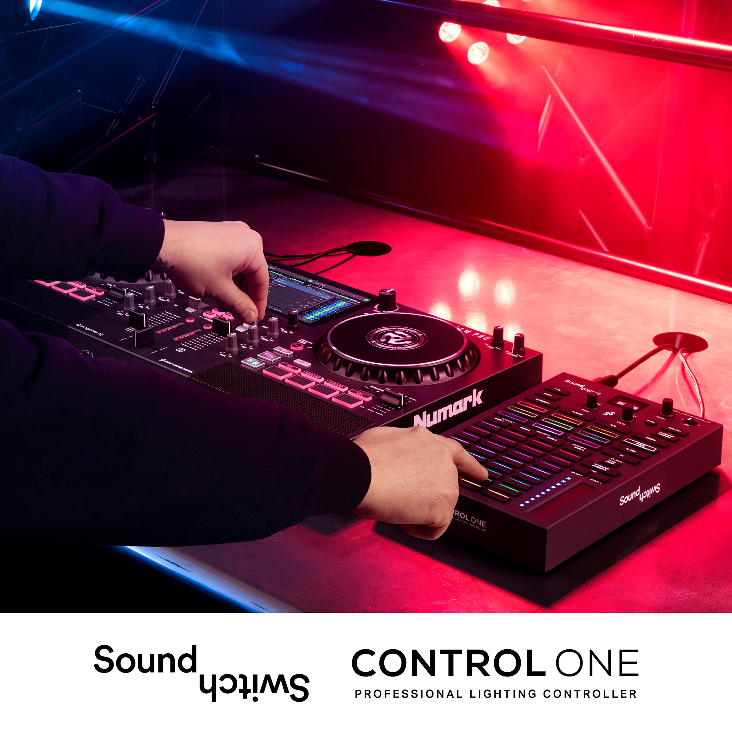 SoundSwitch Control One – Professional DMX DJ Lighting Controller with 3-Month Software License | DMX & Philips Hue Compatible | Perfect for Clubs, Stages & Home DJ Setups