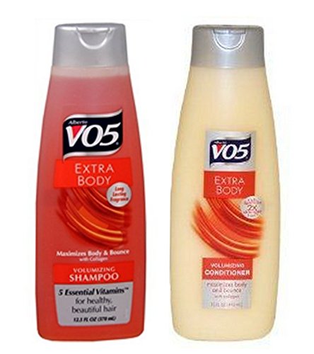 Alberto VO5 Extra Body Volumizing Shampoo & Conditioner Set - 4 Pack for Fine & Thin Hair - Adds Volume & Shine - Sulfate Free Hair Care - Perfect for Daily Use at Home or Salon
