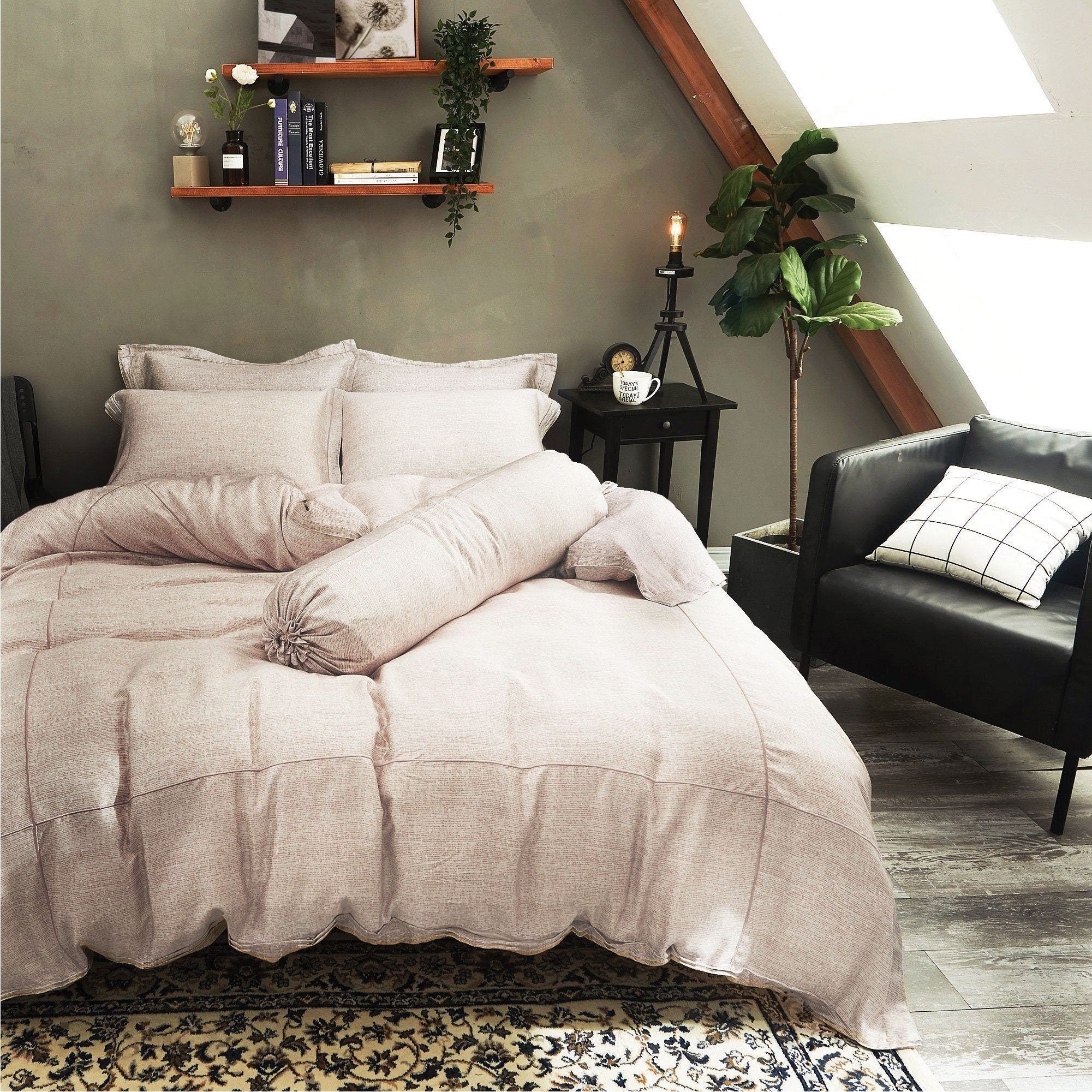 Premium TENCEL™ Mali Garnet Quilt Cover Set - Luxurious Bedding for Master Suite & Guest Room - Soft Breathable Queen/King Size Duvet Cover with Zipper Closure