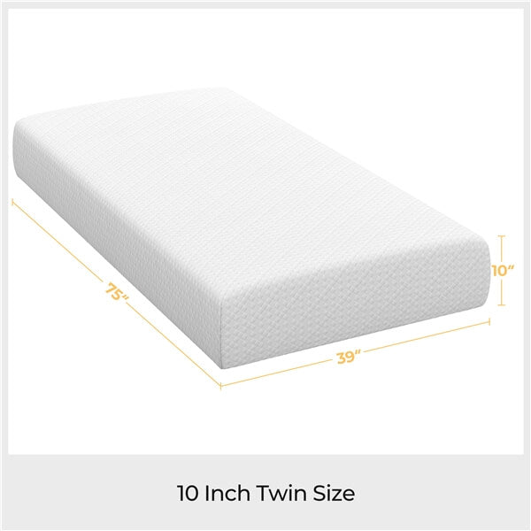 Yaheetech 12-Inch Queen Memory Foam Mattress - Cooling Gel Infused, Pressure Relief, CertiPUR-US Certified for Back Pain & Side Sleepers - Perfect for Bedroom, Guest Room & RV Use