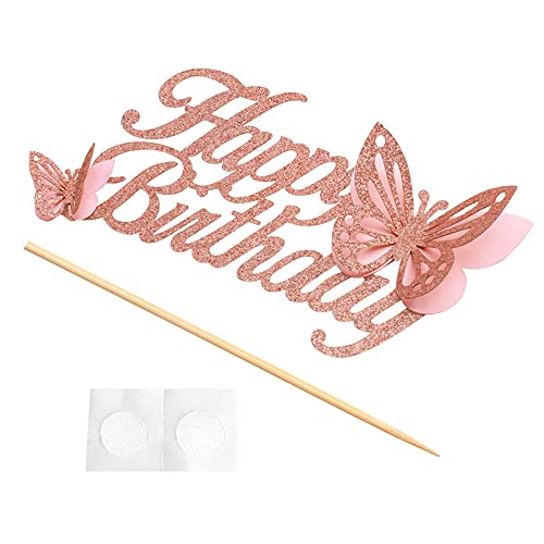 Gold Mustache Happy Birthday