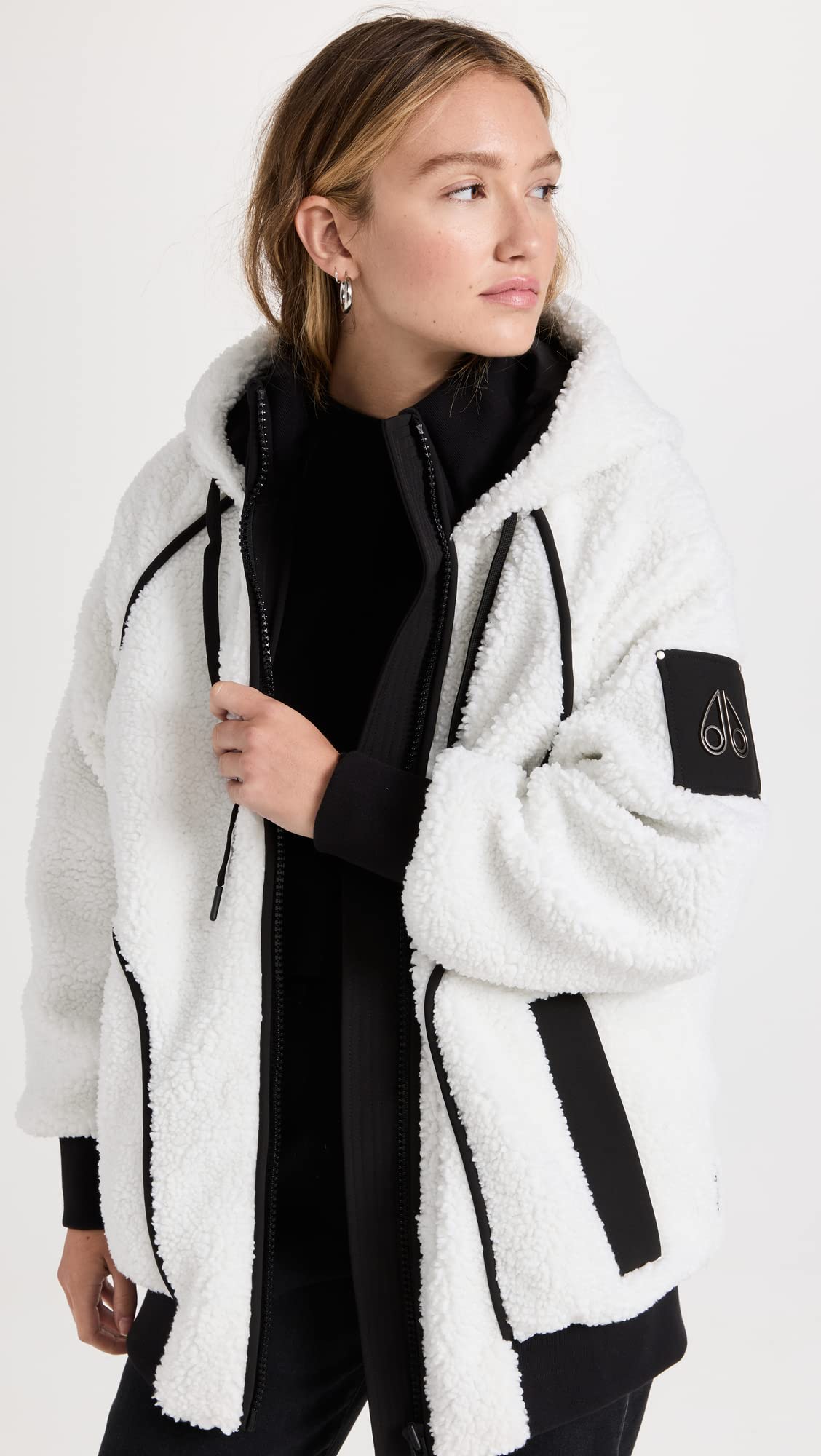 Moose Knuckles Women's Holland Hoodie - Stylish Winter Jacket with Fur Trim for Cold Weather | Cozy Outerwear for Casual Wear & Outdoor Activities