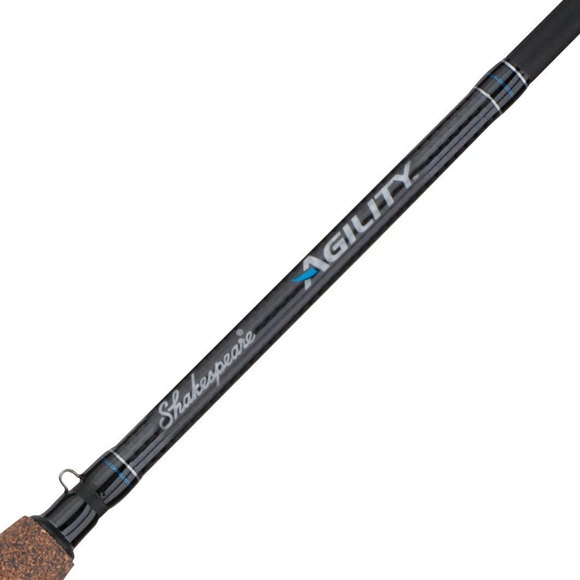Agility Spinning Fishing Combo - Lightweight Spinning Rod and Reel Set for Freshwater & Saltwater Fishing - Perfect for Bass, Trout, and Panfish Angling