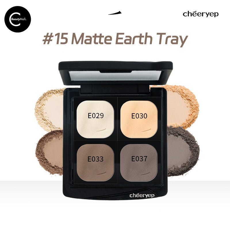 CHEERYEP (QIANYAN) 4-Color Eyeshadow Palette - Long Lasting, Highly Pigmented Makeup for Day & Night Looks - Perfect for Parties, Weddings & Everyday Wear