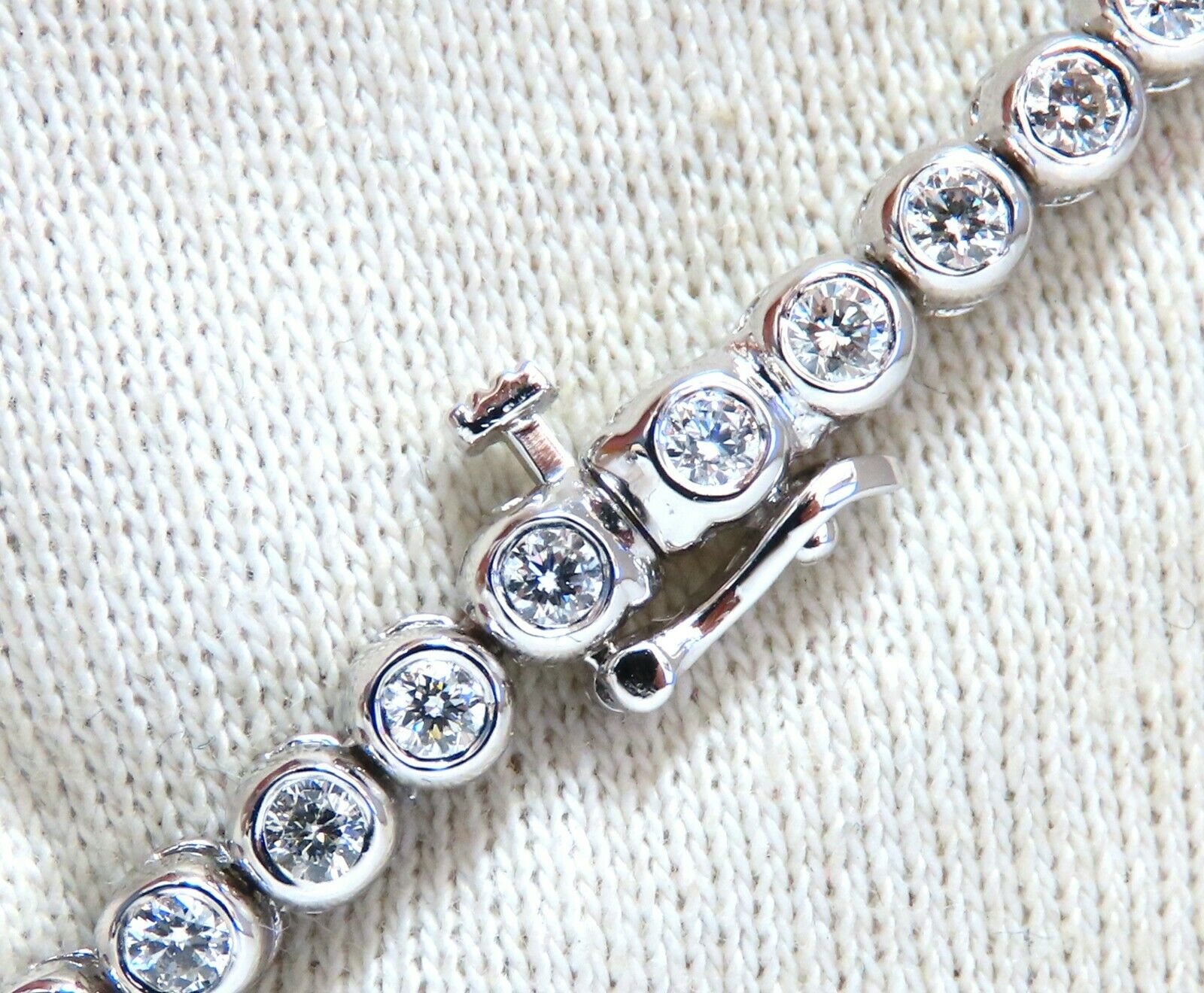 3.05ct Natural Diamond Tennis Bracelet in 14K Solid Gold - Smooth Anti-Catch Design for Women's Elegant Everyday Wear & Special Occasions