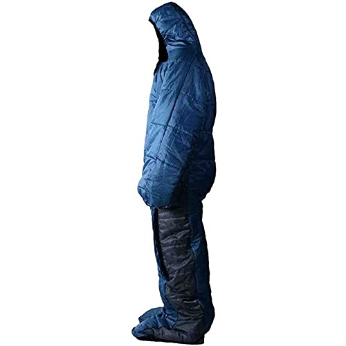 Ultralight Wearable Sleeping Bag for Adults - Windproof & Cold Protection Sleeping Sack for Winter Camping, Hiking, Climbing - Perfect for Outdoor Adventures, Emergency Survival & Cozy Indoor Lounging