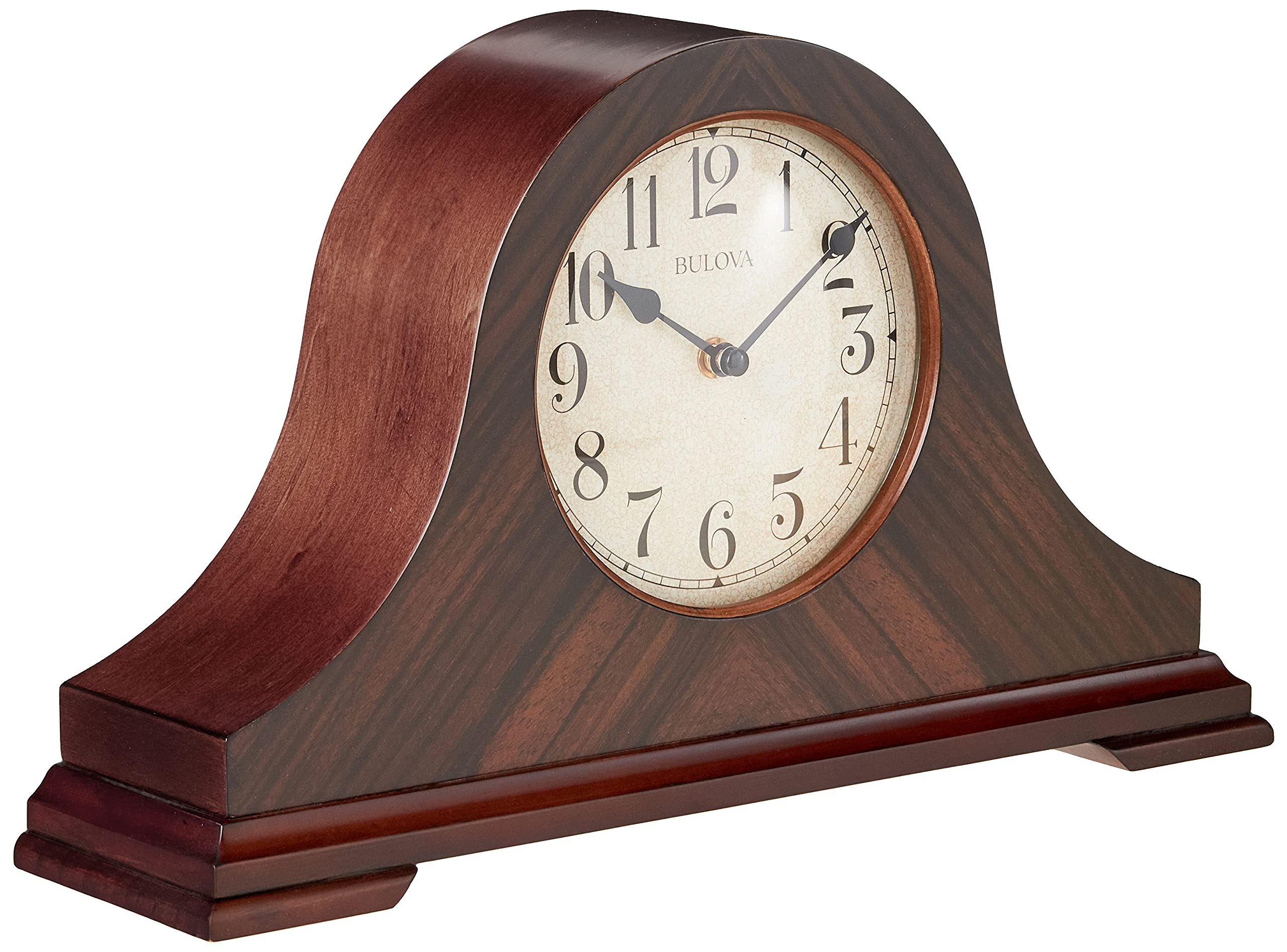 Bulova Norwalk Wall Clock - Classic Walnut Finish for Home, Office & Living Room Decor