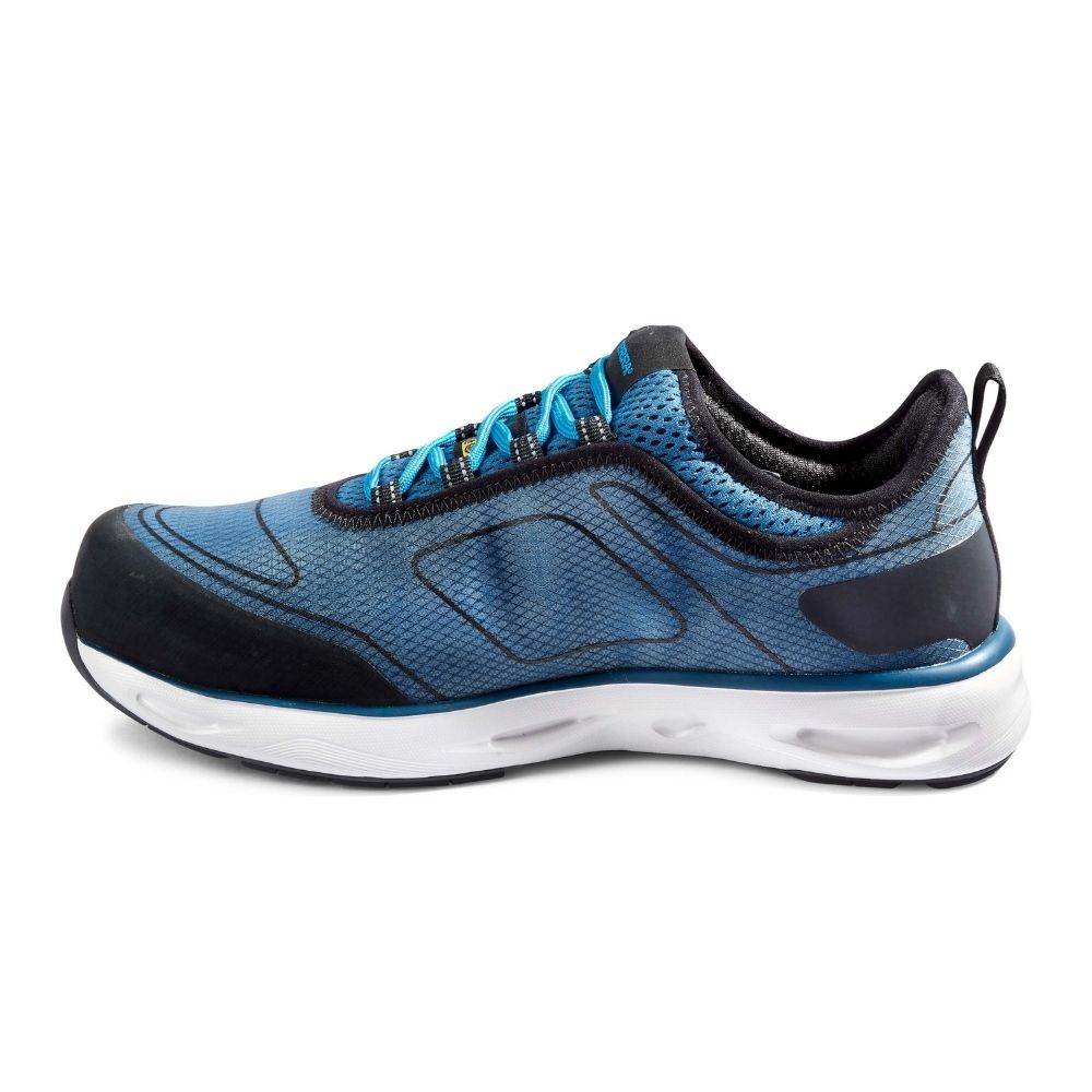 Unisex Composite Toe Athletic Safety Shoes - Lightweight Work Shoes with Slip Resistance & Electrical Hazard Protection - Blue (SD+ TR0A4NS2IE0) - Perfect for Construction, Warehouse & Industrial Work Environments