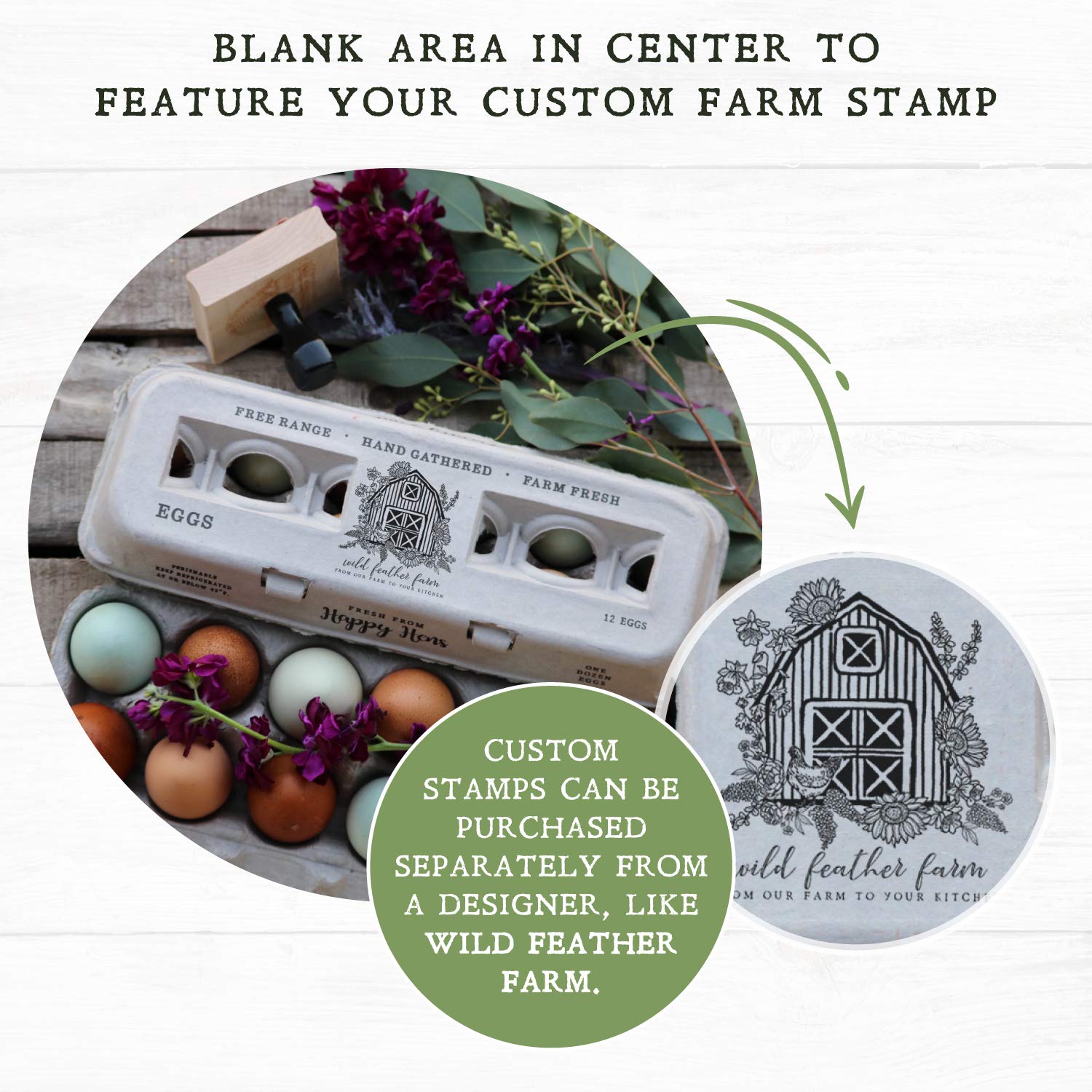 Eco-Friendly Recycled Paper Egg Cartons - Holds 250 XL Chicken Eggs, Sturdy & Reusable with Adorable Printed Design for Farm Fresh Eggs | Perfect for Farmers Markets, Organic Egg Packaging & Sustainable Food Storage