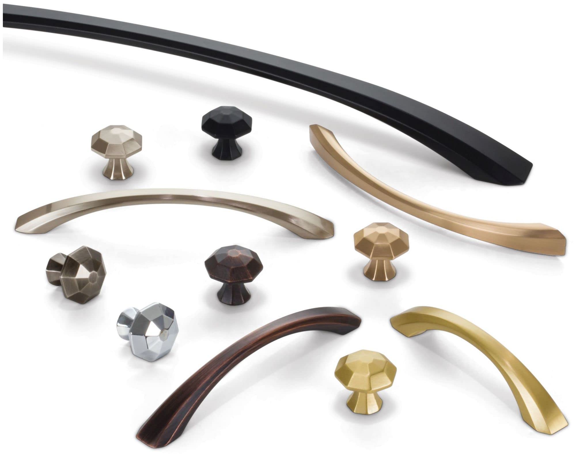 Jeffrey Alexander 678-18DBAC Wheeler 18 Inch Center to Center Arch Appliance Pull - Cabinet & Drawer Handle for Kitchen, Bathroom & Furniture (Brass Finish)