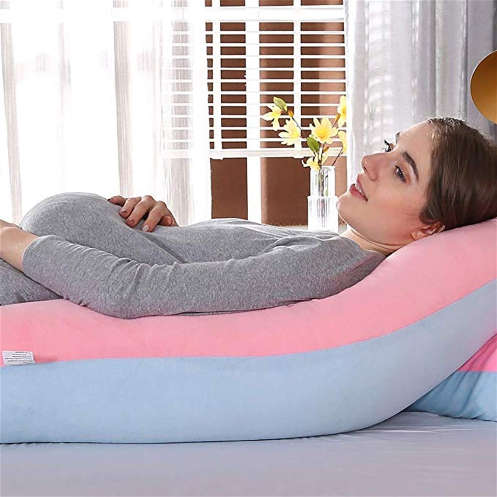 U-Shaped Pregnancy Pillow for Maternity Support - Full Body Pillow for Pregnant Women & Side Sleepers - Comfortable Nursing & Maternity Cushion - Perfect for Sleeping, Breastfeeding & Relaxation at Home