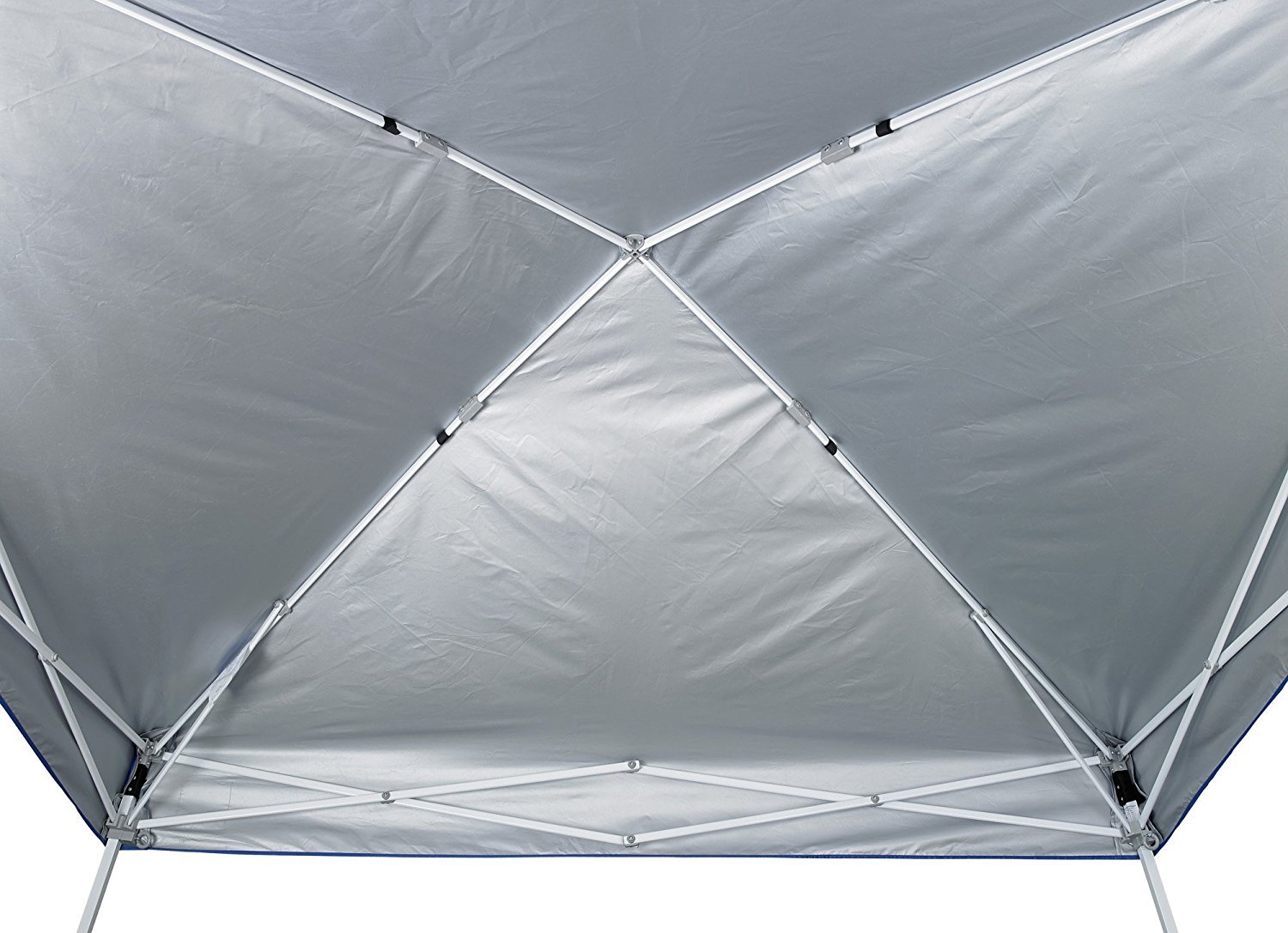 E-Z UP Sierra II Instant Pop Up Outdoor Canopy Tent 10' x 10' with Roller Bag & 4-Piece Spike Set - Royal Blue - Perfect for Backyard Parties, Camping, and Outdoor Events