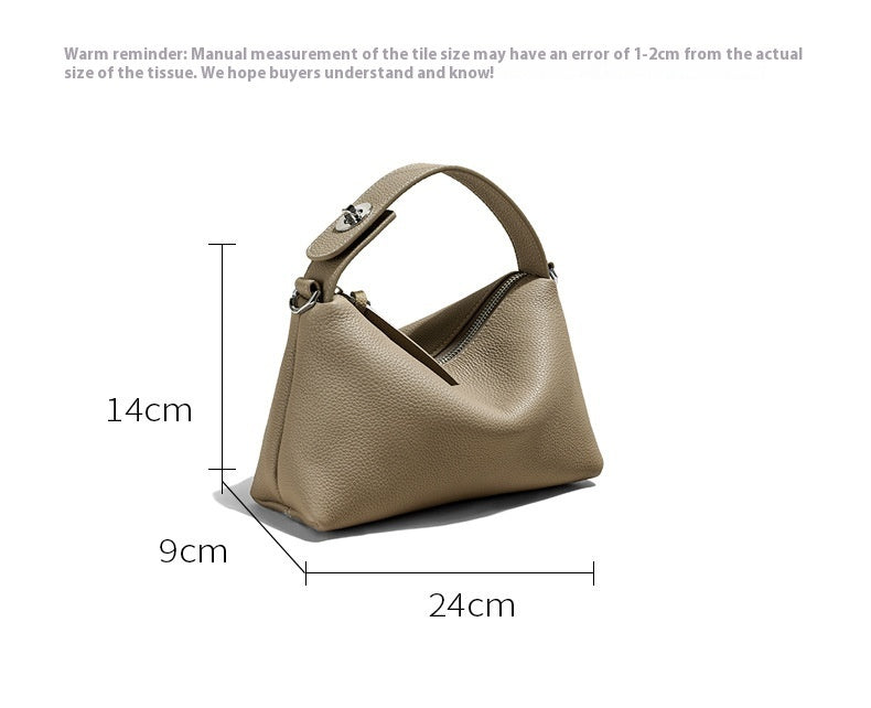 Genuine Leather Shoulder Bag for Women - Stylish Tote & Crossbody Purse - Perfect for Work, Travel & Everyday Use