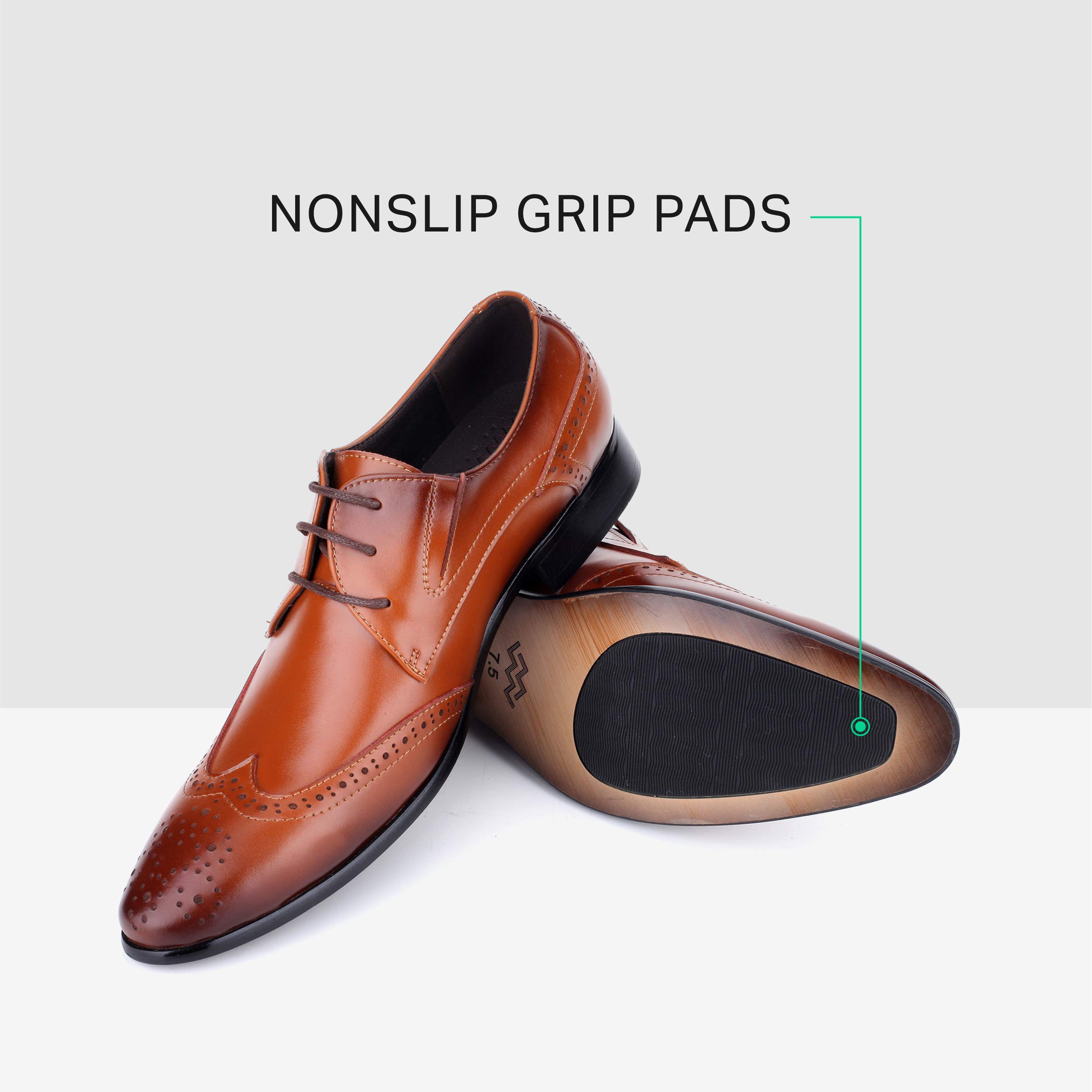 Men's Genuine Leather Oxford Dress Shoes - Classic Formal & Wedding Shoes for Men | Perfect for Business, Office, and Special Occasions