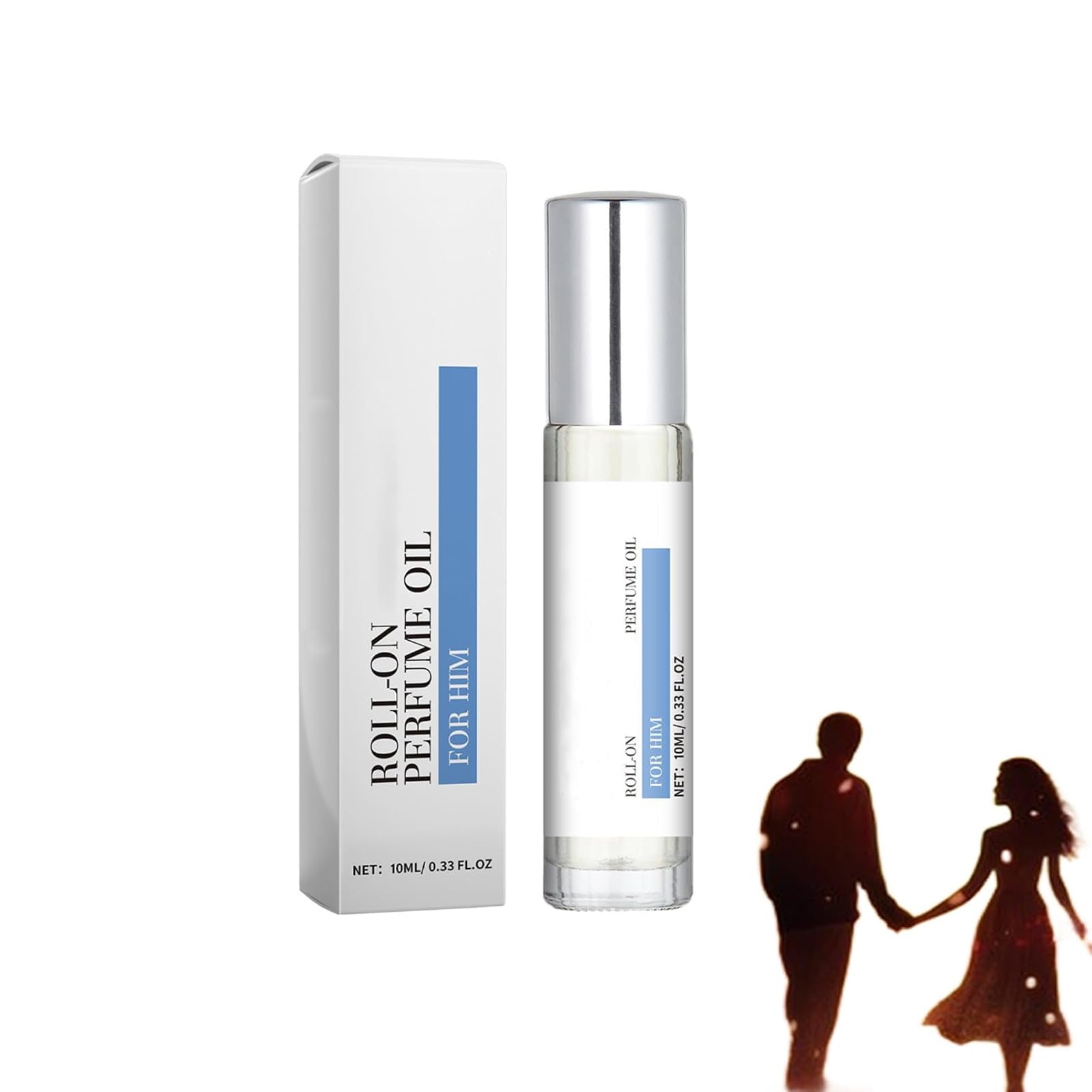 Premium Box Rose Perfume Oil for Men - Valentine's Day Gift, Long-Lasting Roll-On Fragrance, Portable Cologne for Him - Perfect for Date Nights, Office & Special Occasions