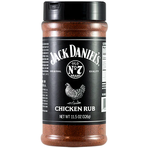Jack Daniel's BBQ Chicken Rub Seasoning - Smoky & Spicy Flavor for Grilling, Roasting, and Smoking - Perfect for Ribs, Wings, and Meat Marinades