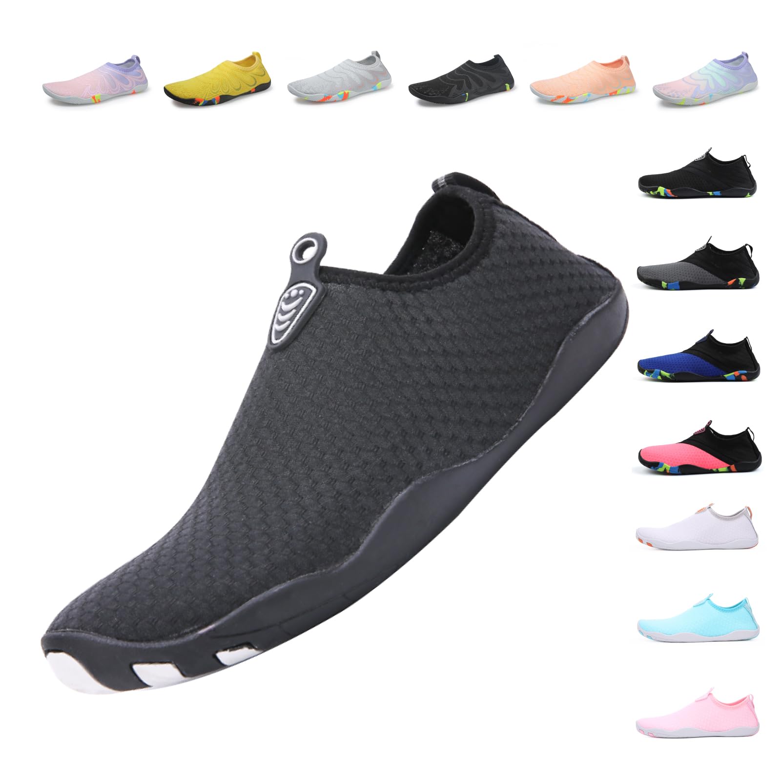Best Water Shoes for Women & Men - Lightweight Barefoot Beach Shoes | Quick Dry Aqua Shoes for Swimming, Surfing & Water Sports
