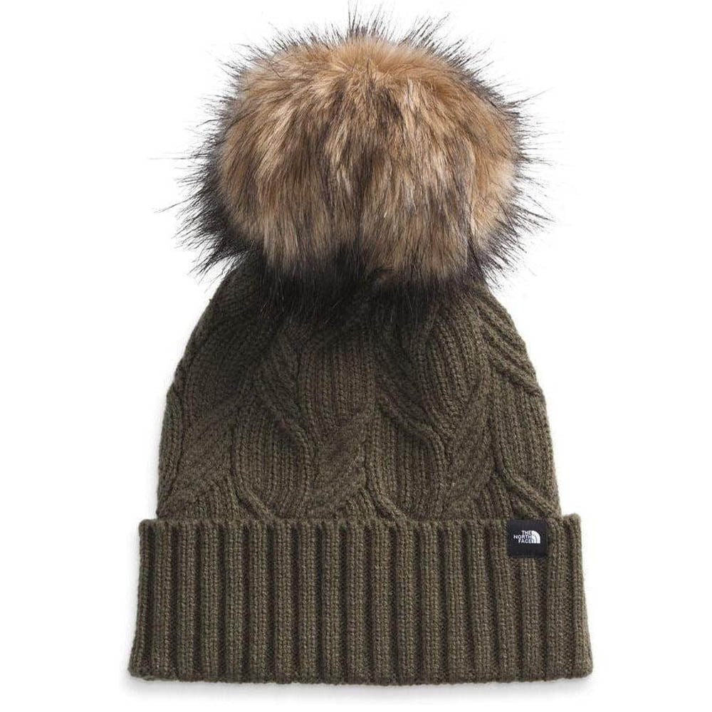 The North Face Women's Oh Mega Fur Pom Beanie - Winter Warm Fleece Lined Knit Hat for Cold Weather, Outdoor Activities & Snow Sports