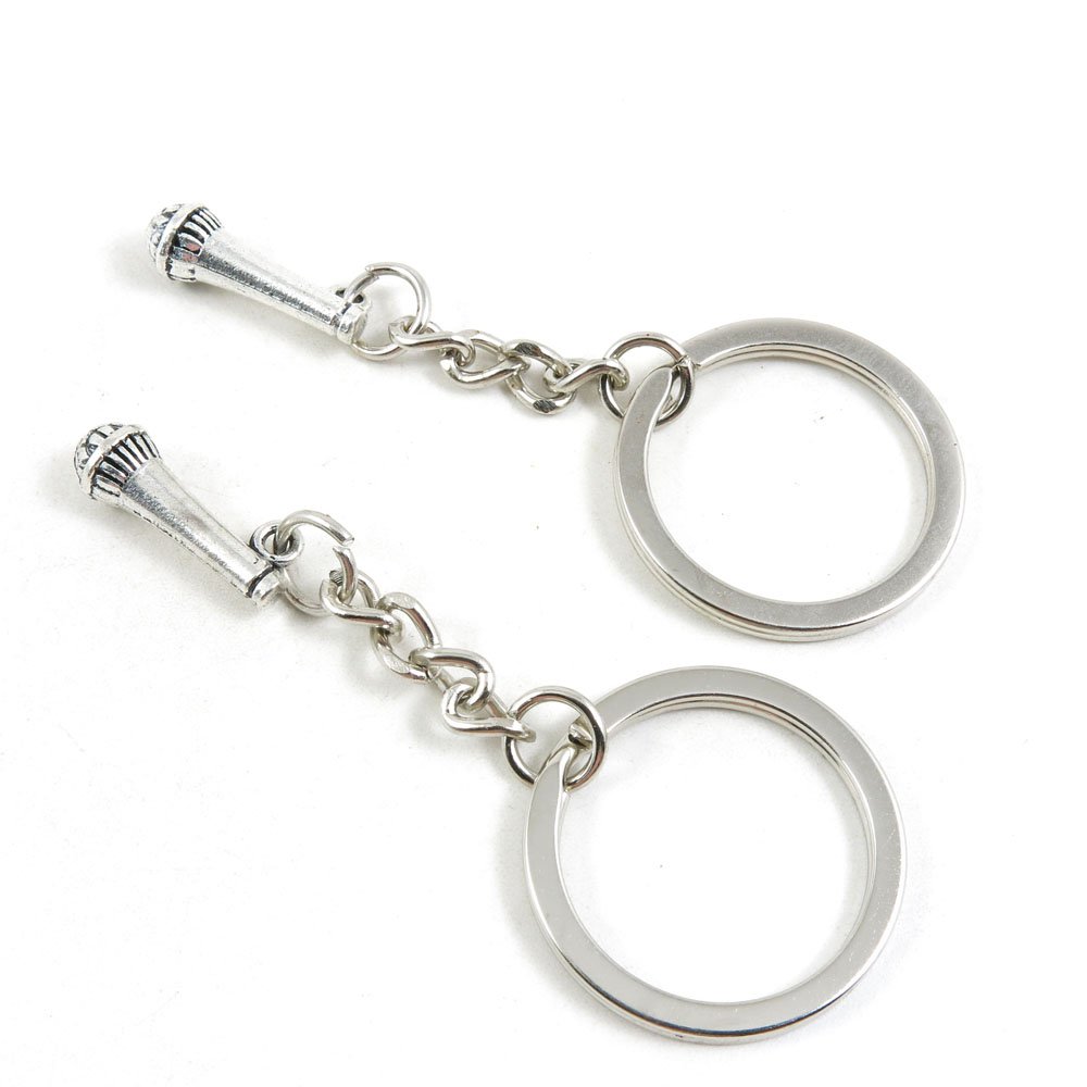 Wholesale Bulk Fashion Jewelry Keychains - Key Rings, Car Key Tags & Door Keychains - Supplier for Retailers (L6QG4 Microphone) - Perfect for Gifts, Promotions & Personal Accessories
