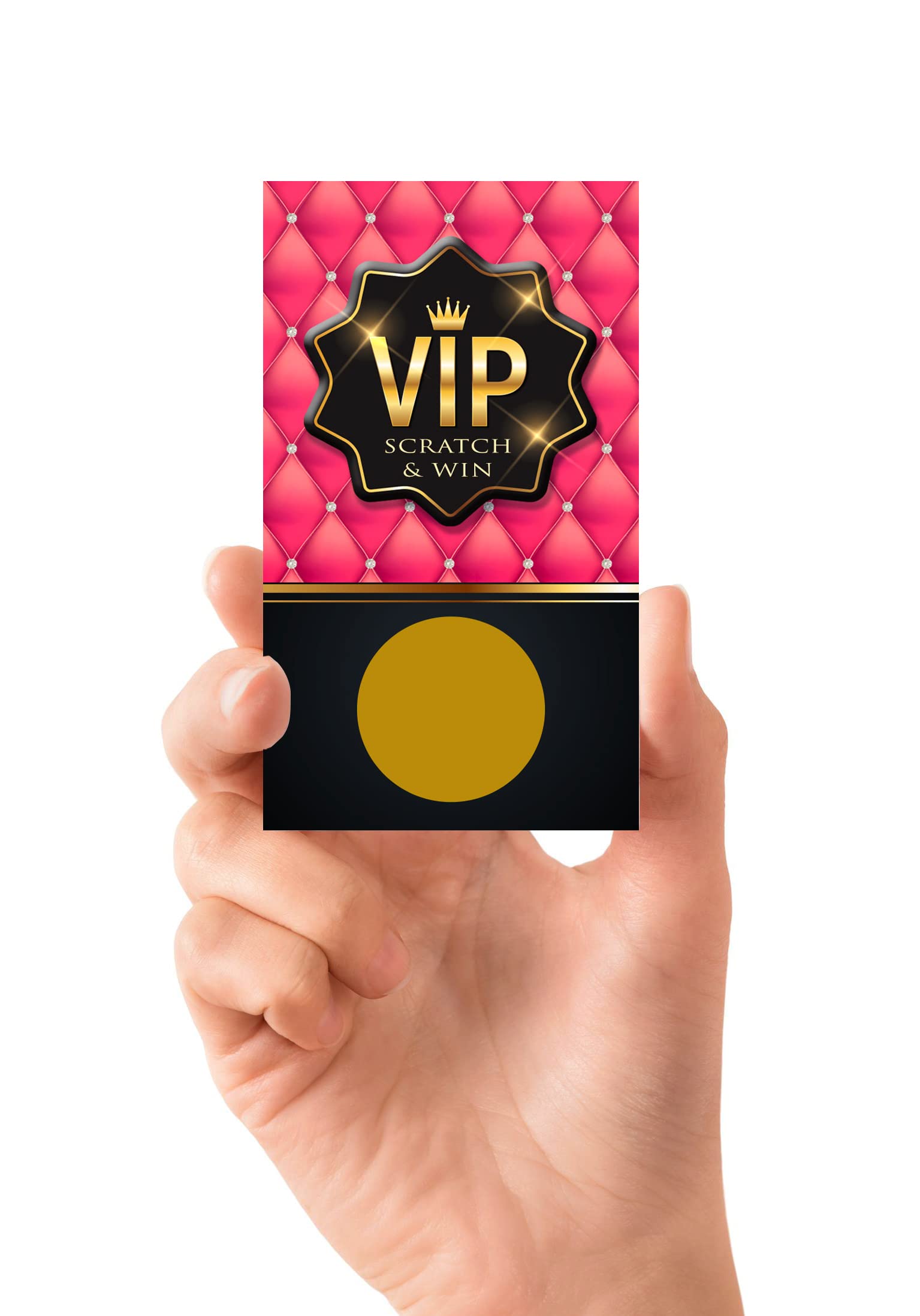 Premium Pink VIP Scratch Off Cards - 30 Pack for Customer Appreciation & Loyalty Rewards - Fun Scratch & Win Game Cards for Events, Parties & Business Promotions