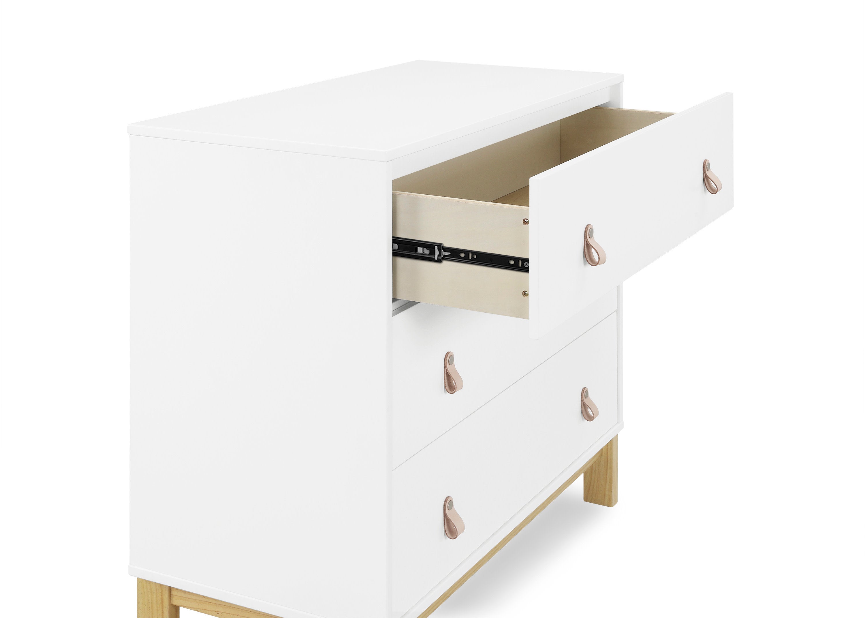 BabyGap Legacy 3-Drawer Dresser with Leather Pulls & Secure Interlocking Drawers - Perfect Nursery Storage for Baby Clothes, Diapers, and Essentials