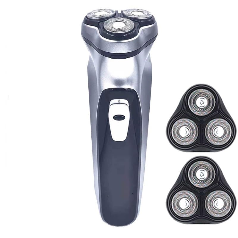 Electric Head Shaver for Bald Men - Rechargeable Waterproof Men's Shaver & Beard Trimmer, Portable Cordless Shaving Machine (BS 2HEAD) - Perfect for Travel, Gym & Daily Grooming Routine