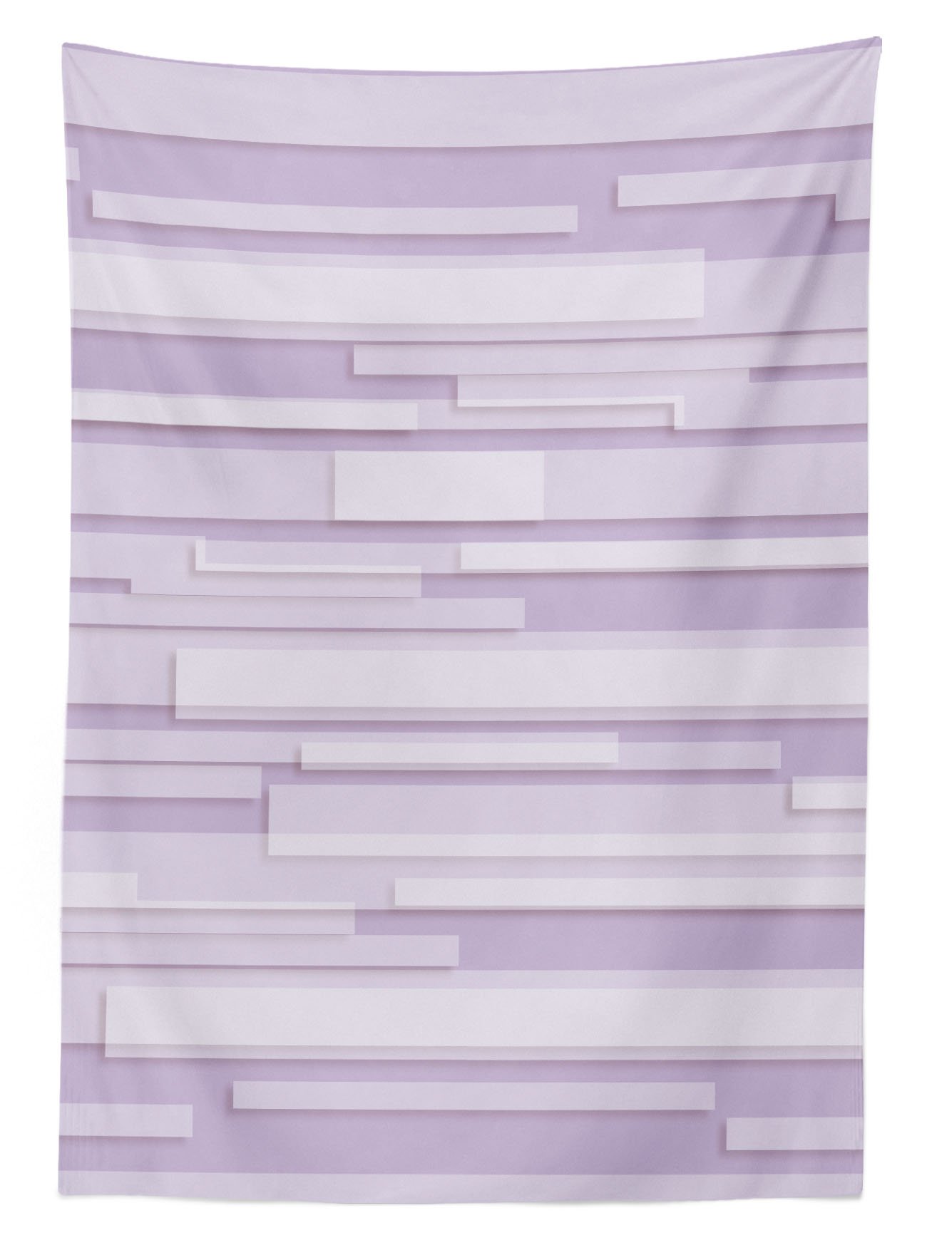 Ambesonne Modern Outdoor Tablecloth - Contemporary Stone Like Linear Band Design in Pastel Tones, Washable Picnic Table Cover 58