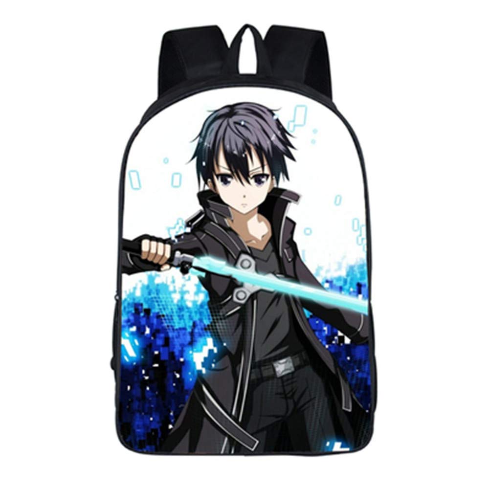 GO2COSY Anime Backpack for School & Travel - Lightweight Daypack Bookbag with Sword Art Online Design - Perfect for Students, Cosplay, and Everyday Use