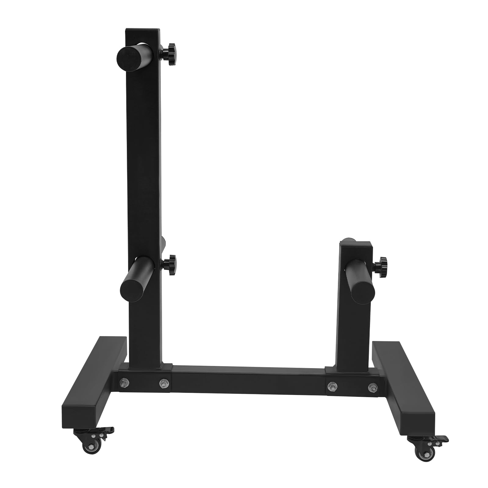 1100LBS Heavy Duty Dumbbell Rack - Commercial Grade Gym Weight Storage Organizer with Wheels | Olympic Weight Plate Tree & Double Column Design for Home Gym | Perfect for Weightlifting, CrossFit & Garage Workouts
