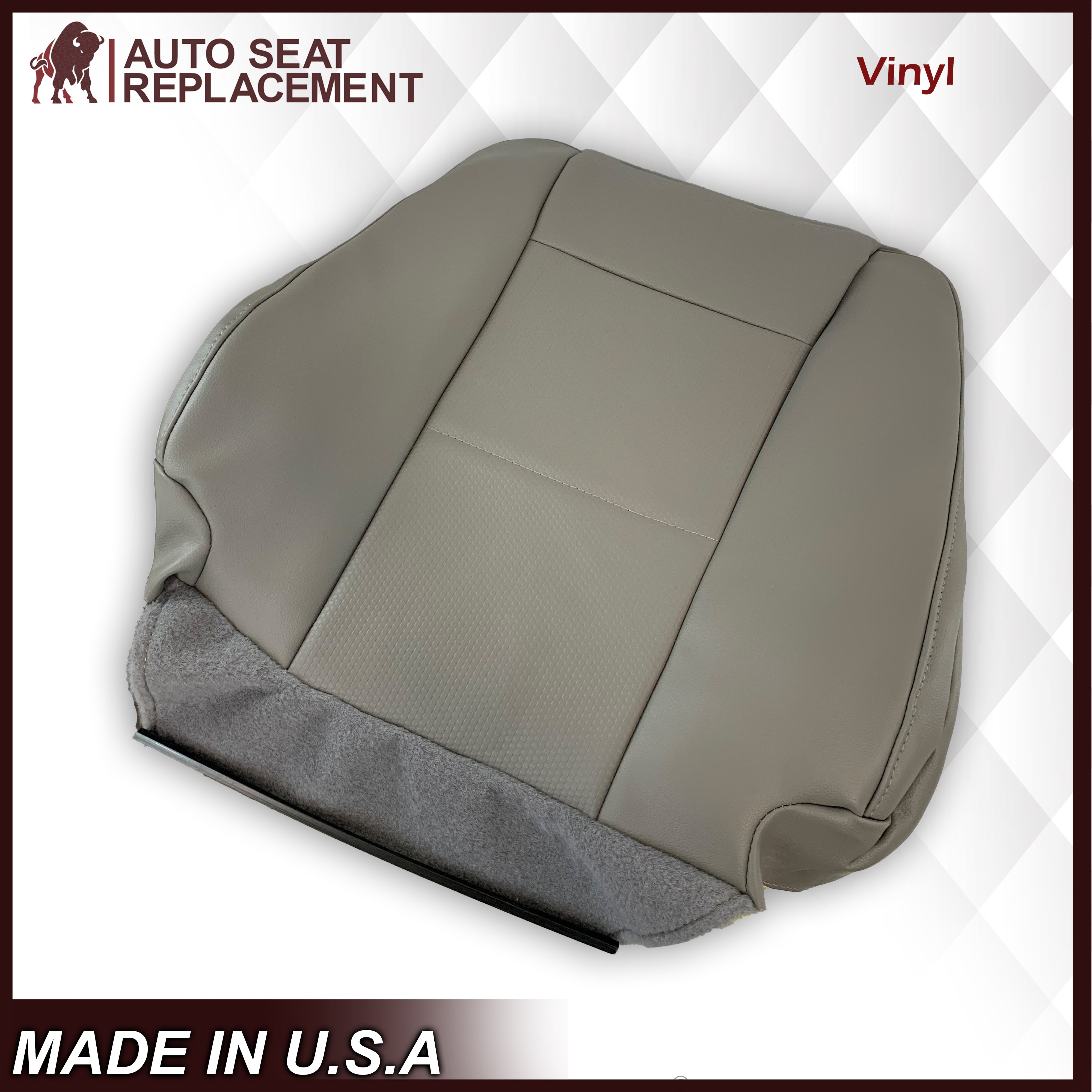 2015-2020 Ford F150 XL STX Work Truck Base W/T Single Cab Gray Seat Covers - Durable Custom Fit Seat Protection for Work & Daily Driving