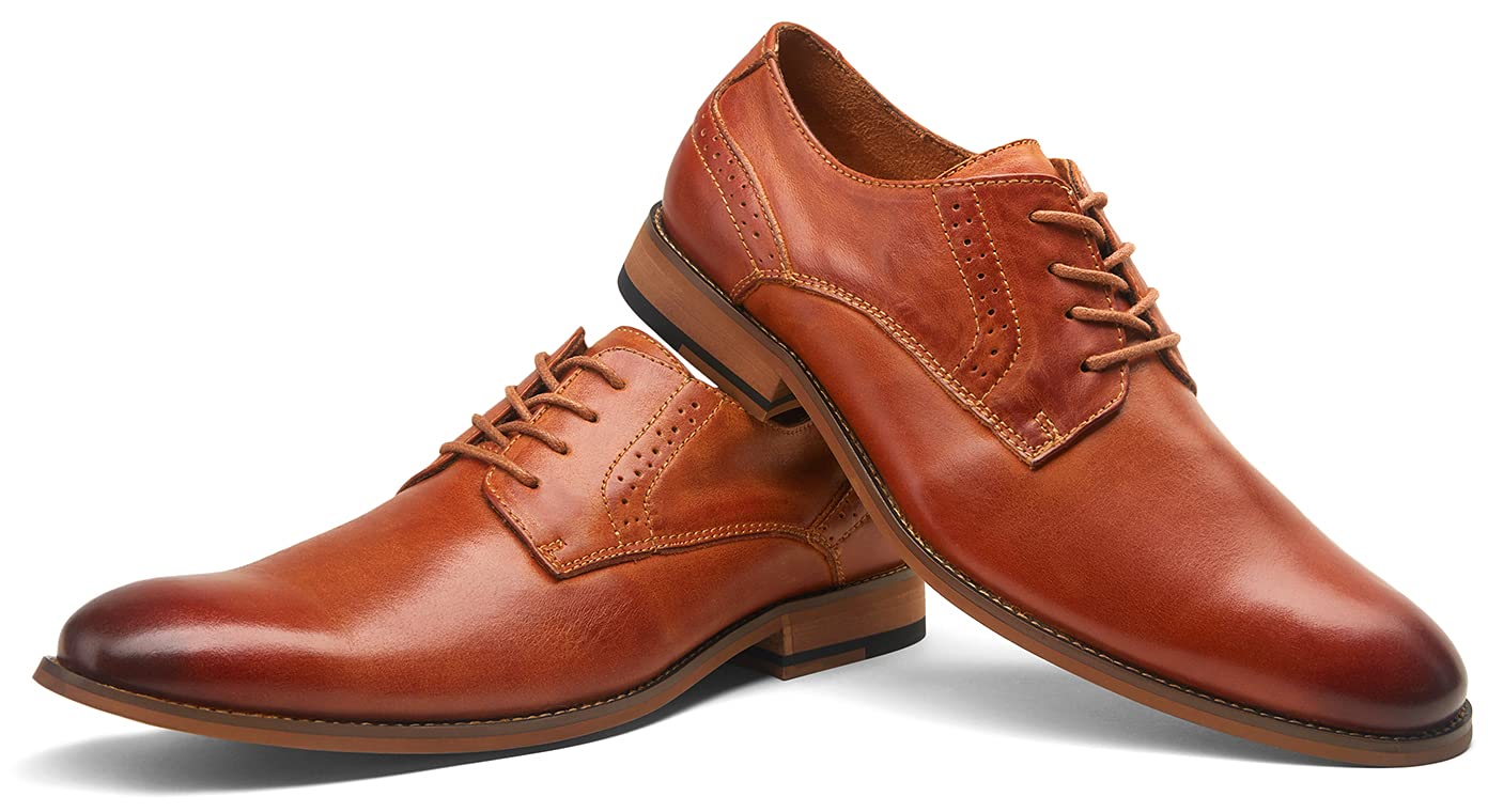 Vostey Men's Oxford Dress Shoes - Classic Business Formal Derby Shoes for Men | Perfect for Office, Wedding & Professional Events