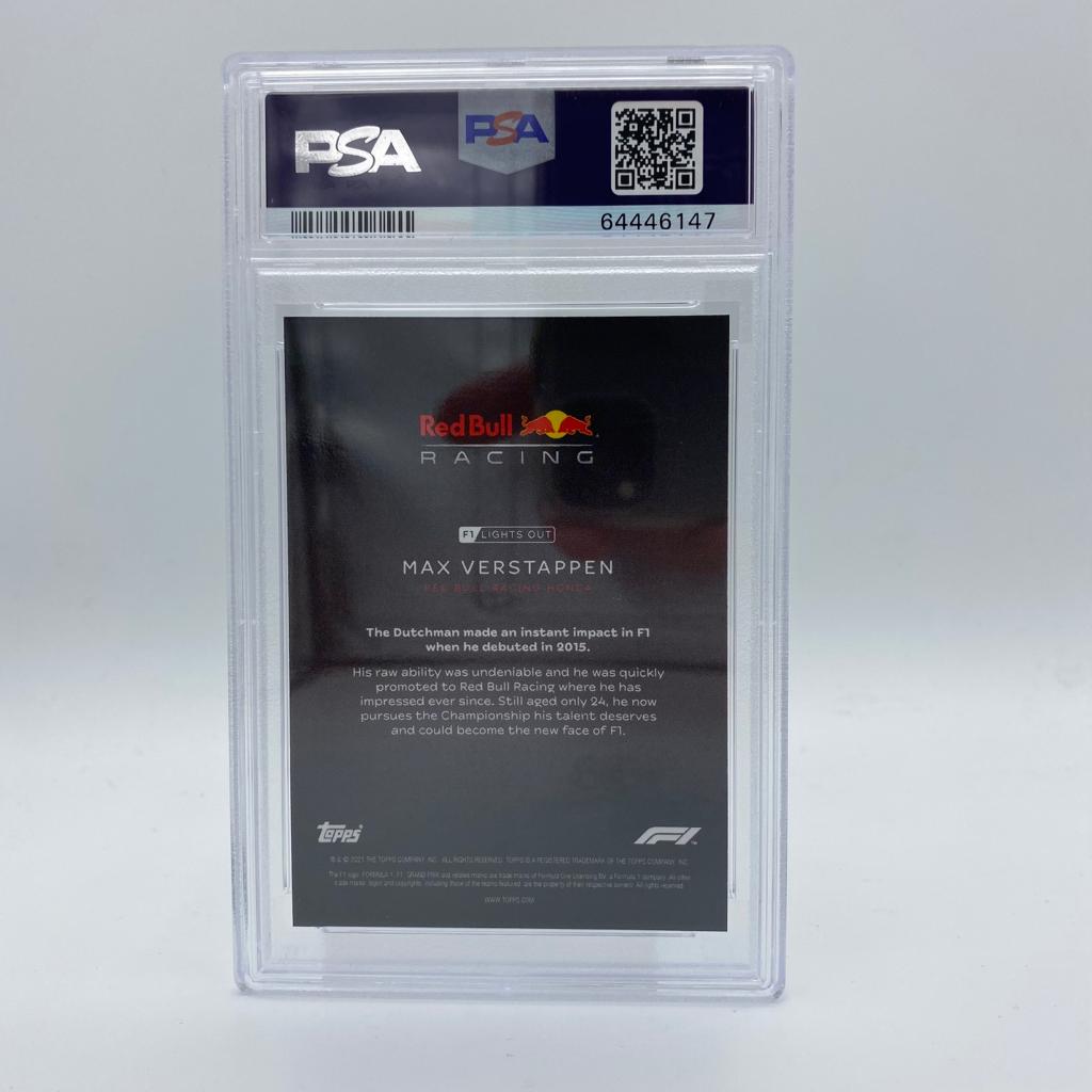 PSA 9 Graded 2002 Topps Max Verstappen Red Parallel Racing Card - Perfect for F1 Collectors & Sports Memorabilia Displays