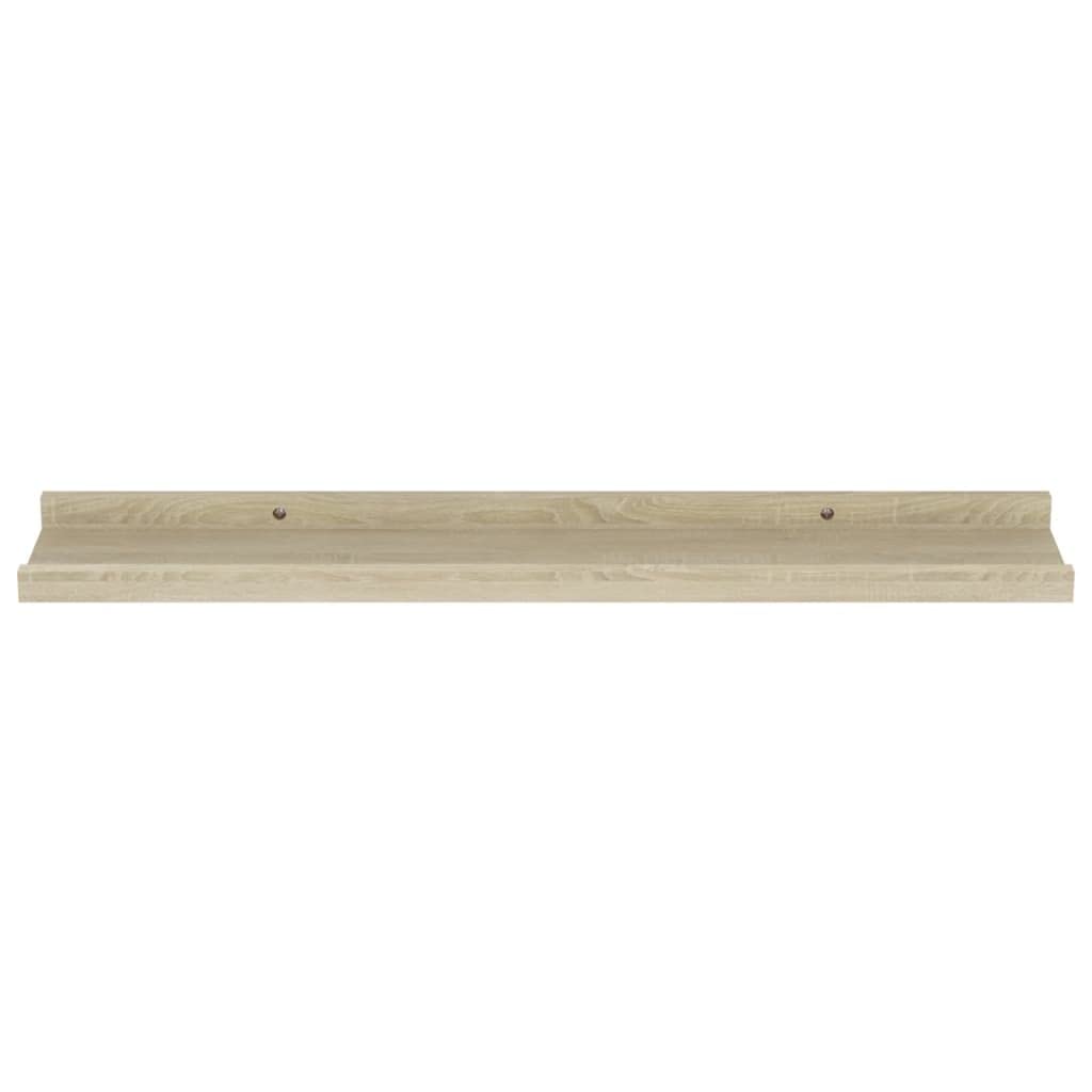 4-Pack Floating Wall Shelves Set - Sonoma Oak 23.6