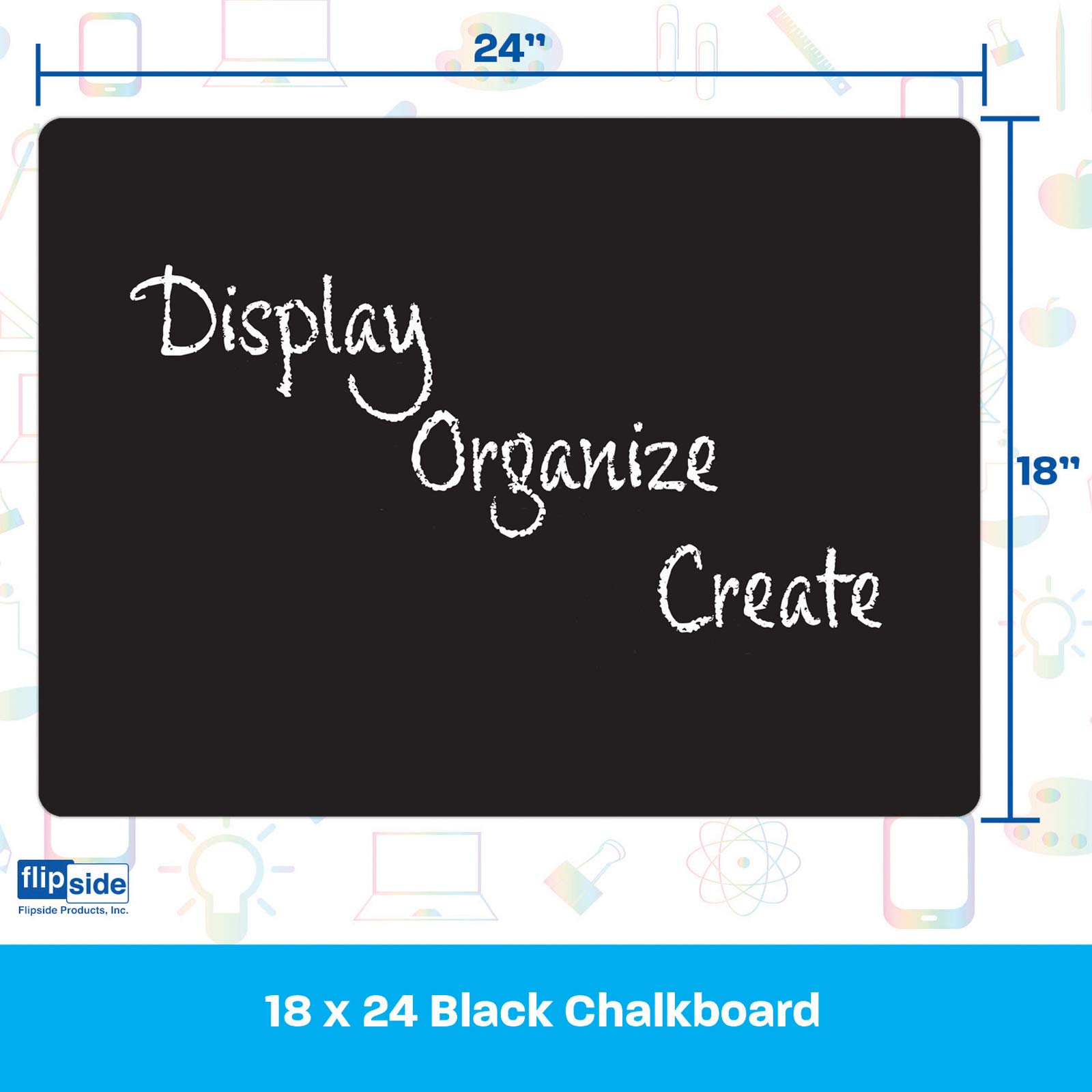 Flipside Chalk Board - Black 18