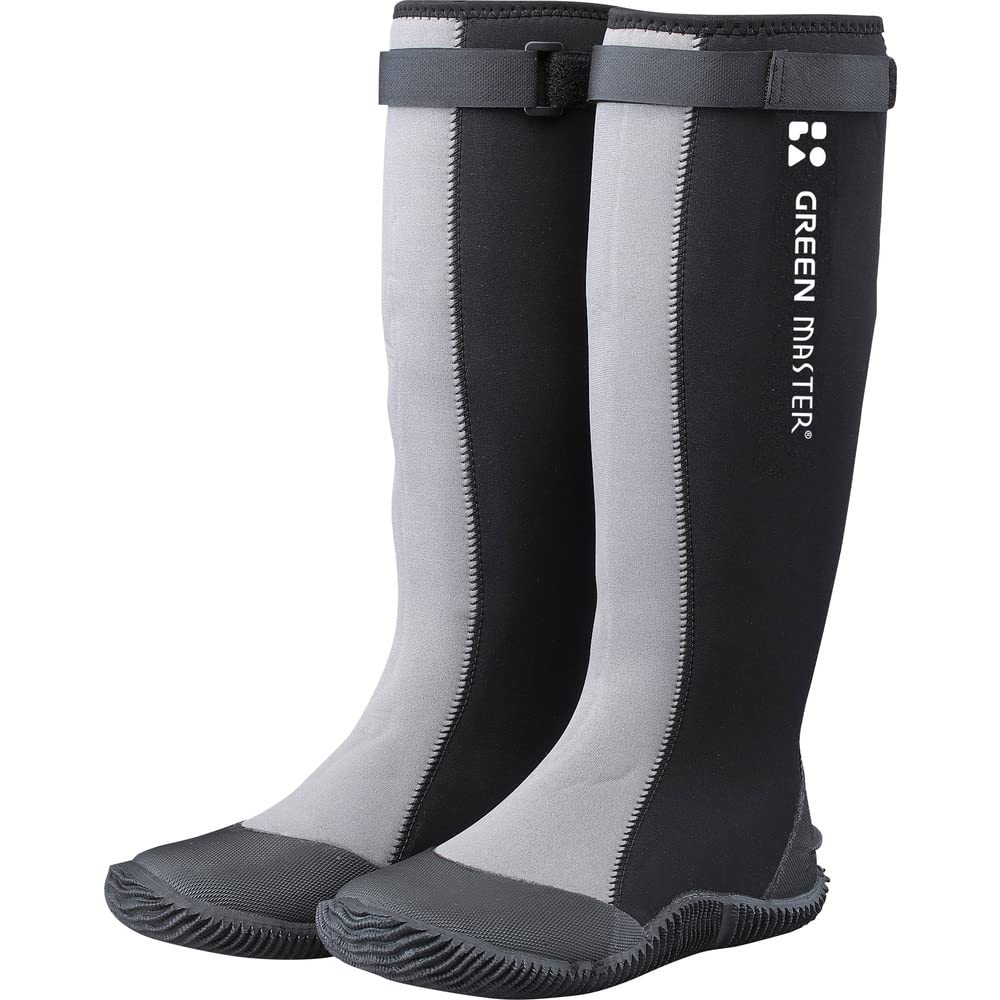 Samurai Market Greenmaster Waterproof High Boots for Gardening - Size LL (27.5-28 cm) - Grey | Durable Rubber Rain Boots for Outdoor Work, Yard Maintenance & Wet Conditions