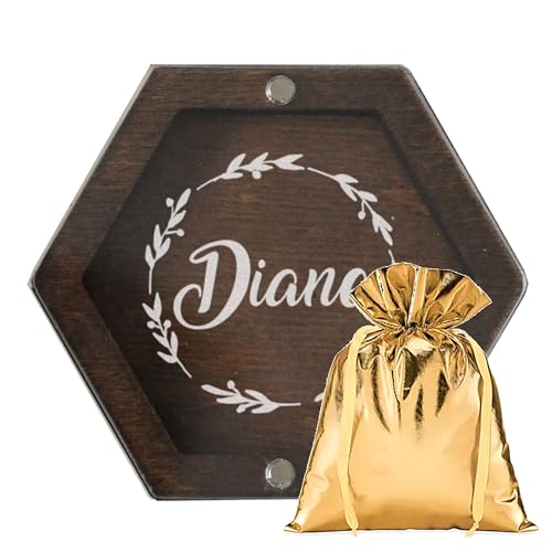 Dark Wood + Golden Bag